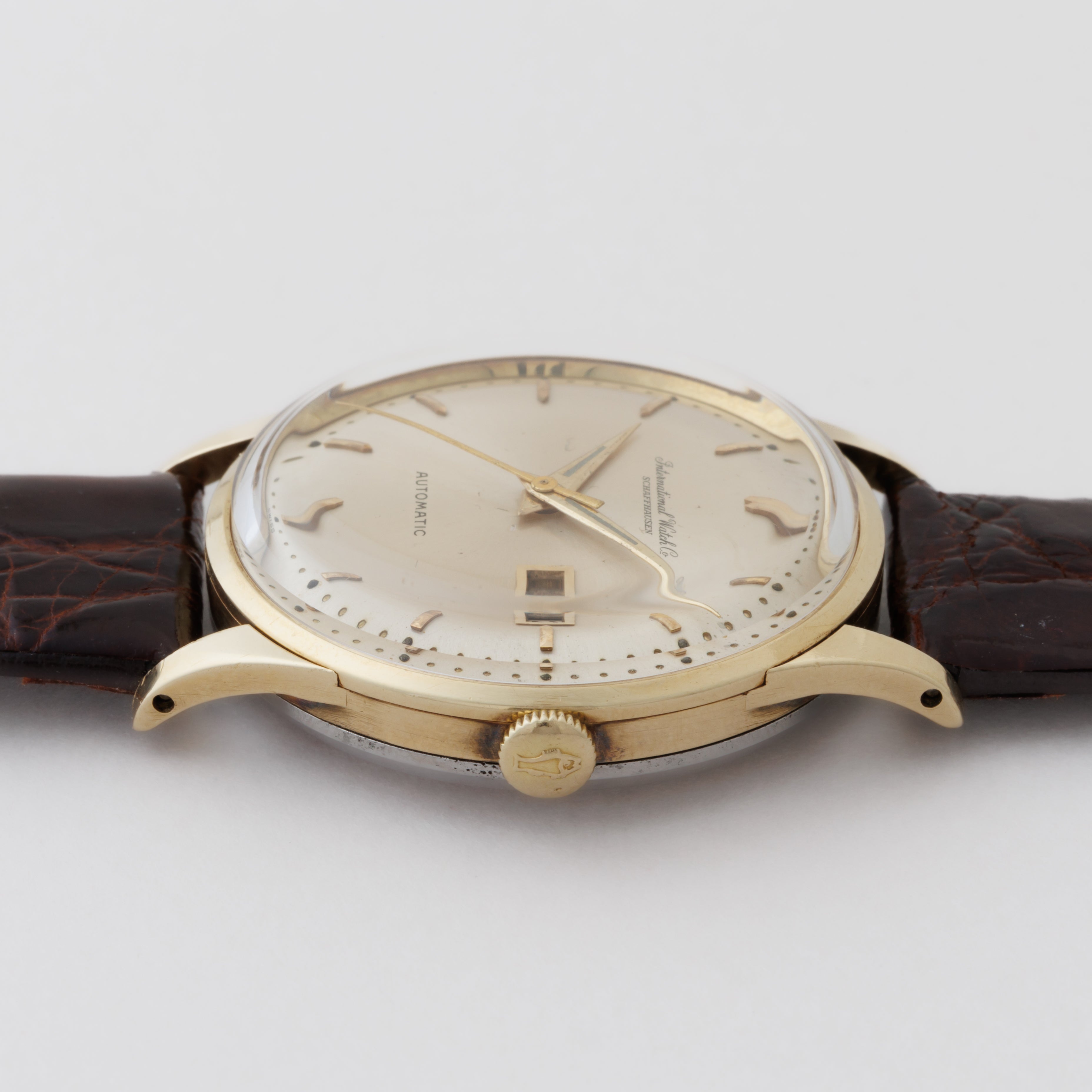 IWC ラウンドケース 自動巻き YG/SS 金無垢 バックステン Ref.709A 1964年製 Cal.8531