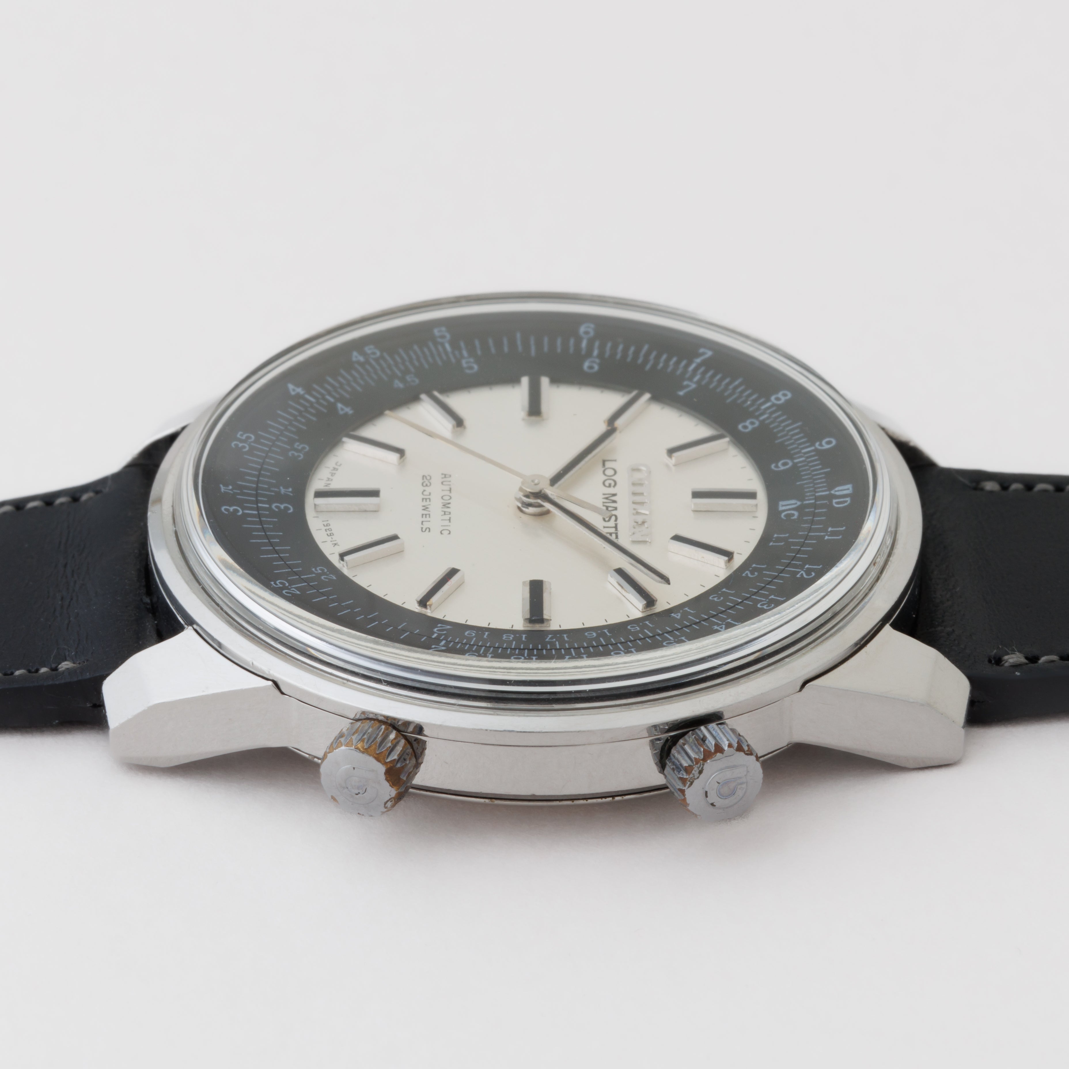 シチズン ログマスター 1968年製 回転計算尺 自動巻 AUOS52401-TA