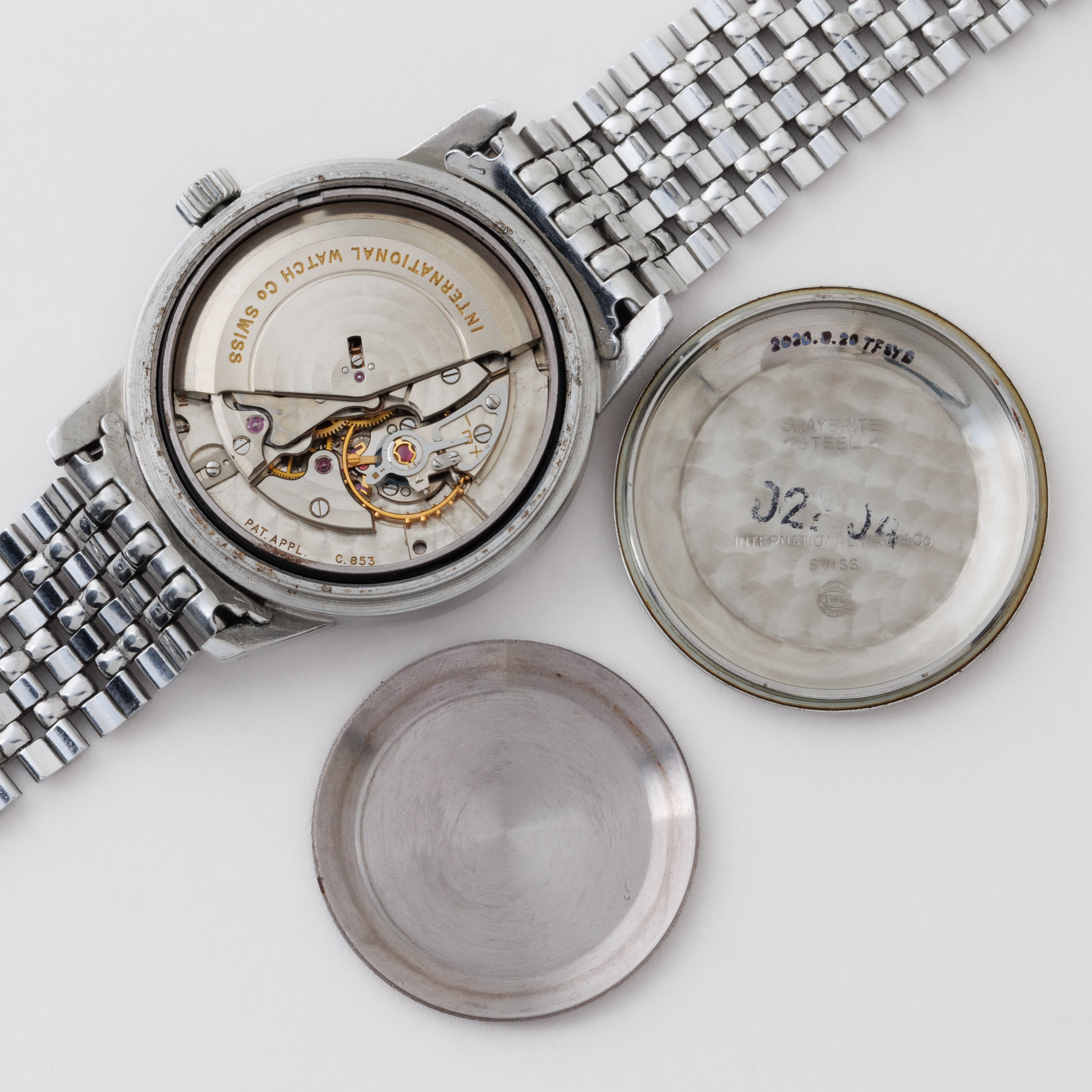 IWC インヂュニア ノンデイト 1960年製（昭和35年製） 純正ゲイフレアーブレス付き