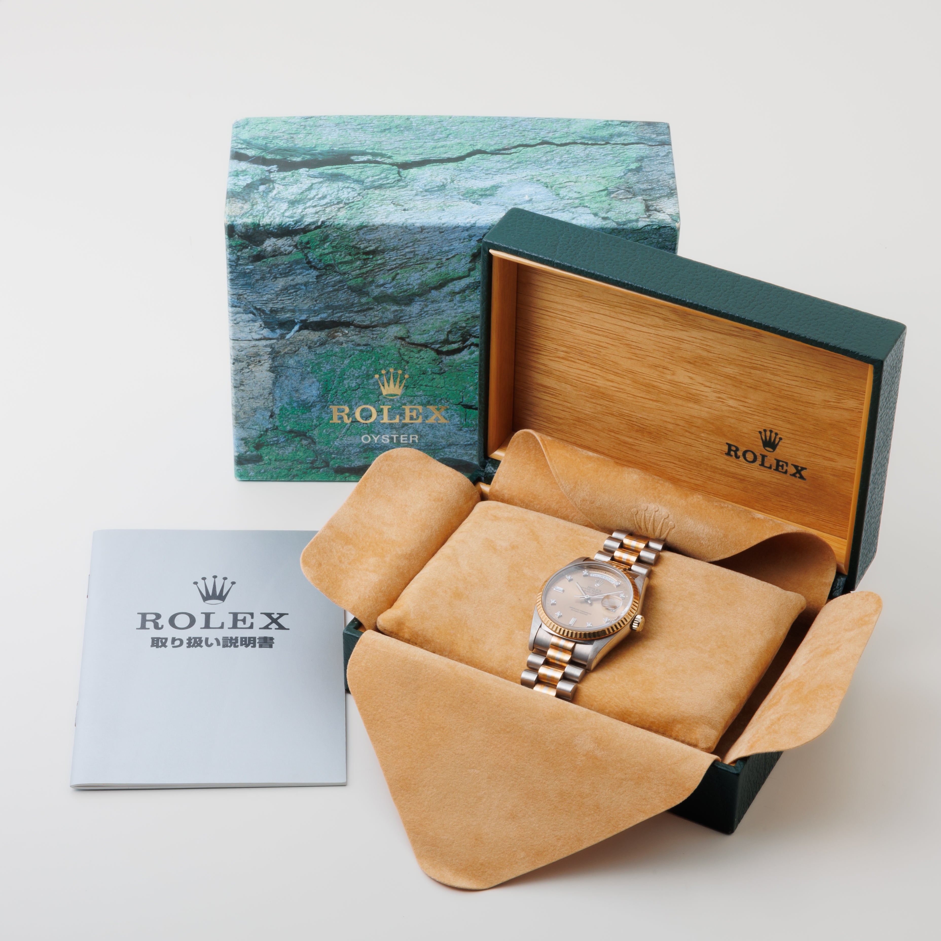 ロレックス デイデイト トリドール 10PDコッパーダイヤル 1990年～1991年製 18金無垢 Ref.18239B 箱、取説付き