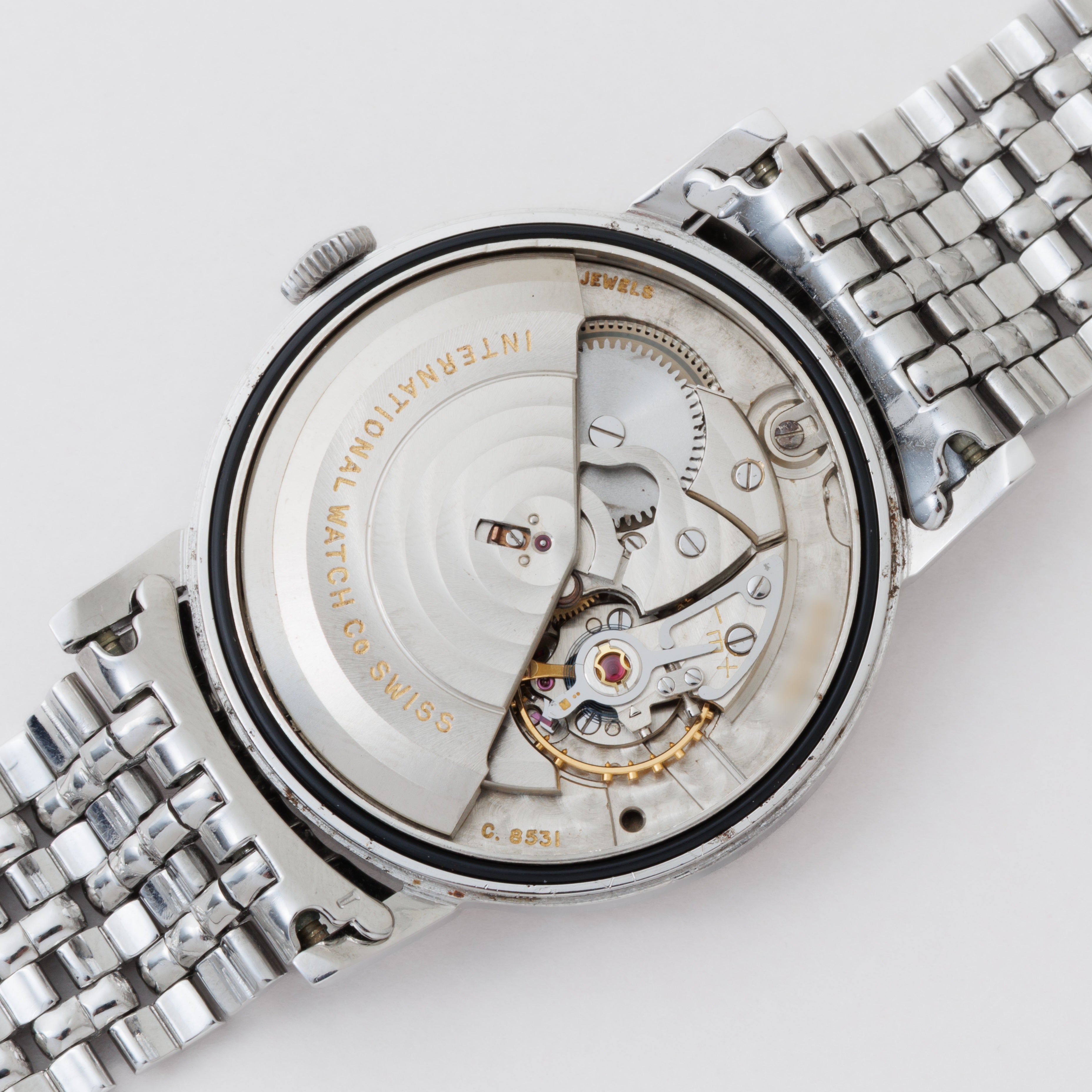 IWC ペラトン式オートマチック Cal.8531 1963年製 寄り目デイト ラウンドケース 純正ブレス付き