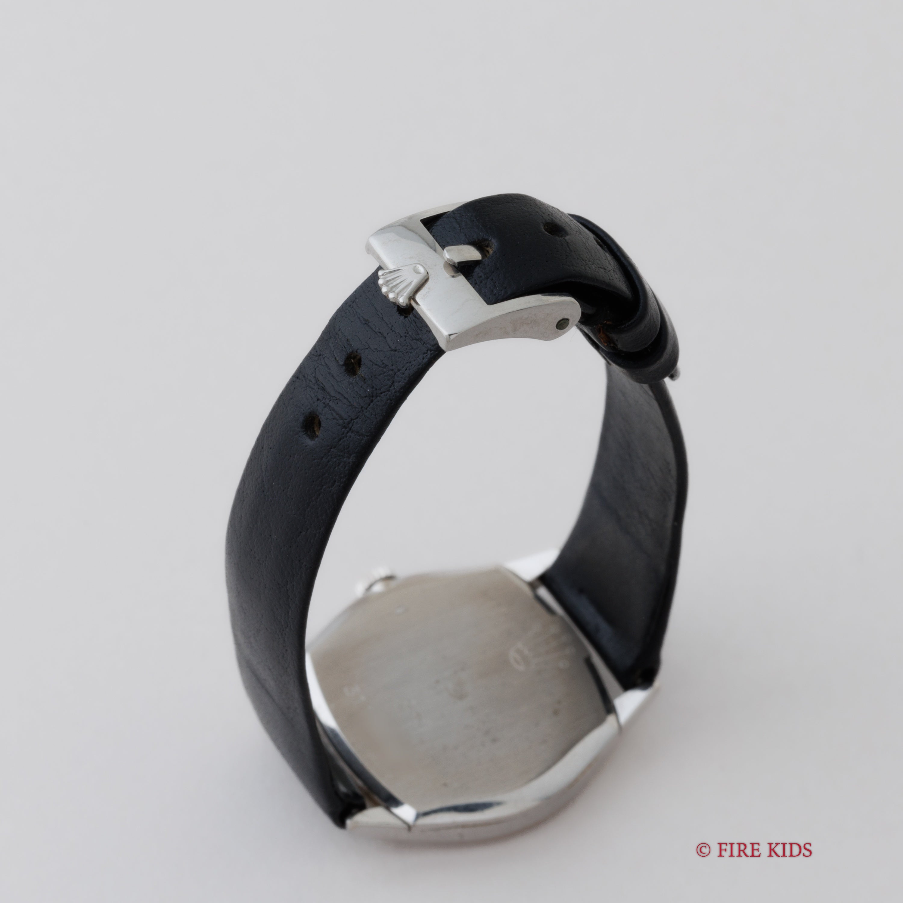 ロレックス チェリーニ レディース 1970年製 Ref.3800 18金無垢ホワイトゴールド ブルーダイヤル 純正尾錠付き