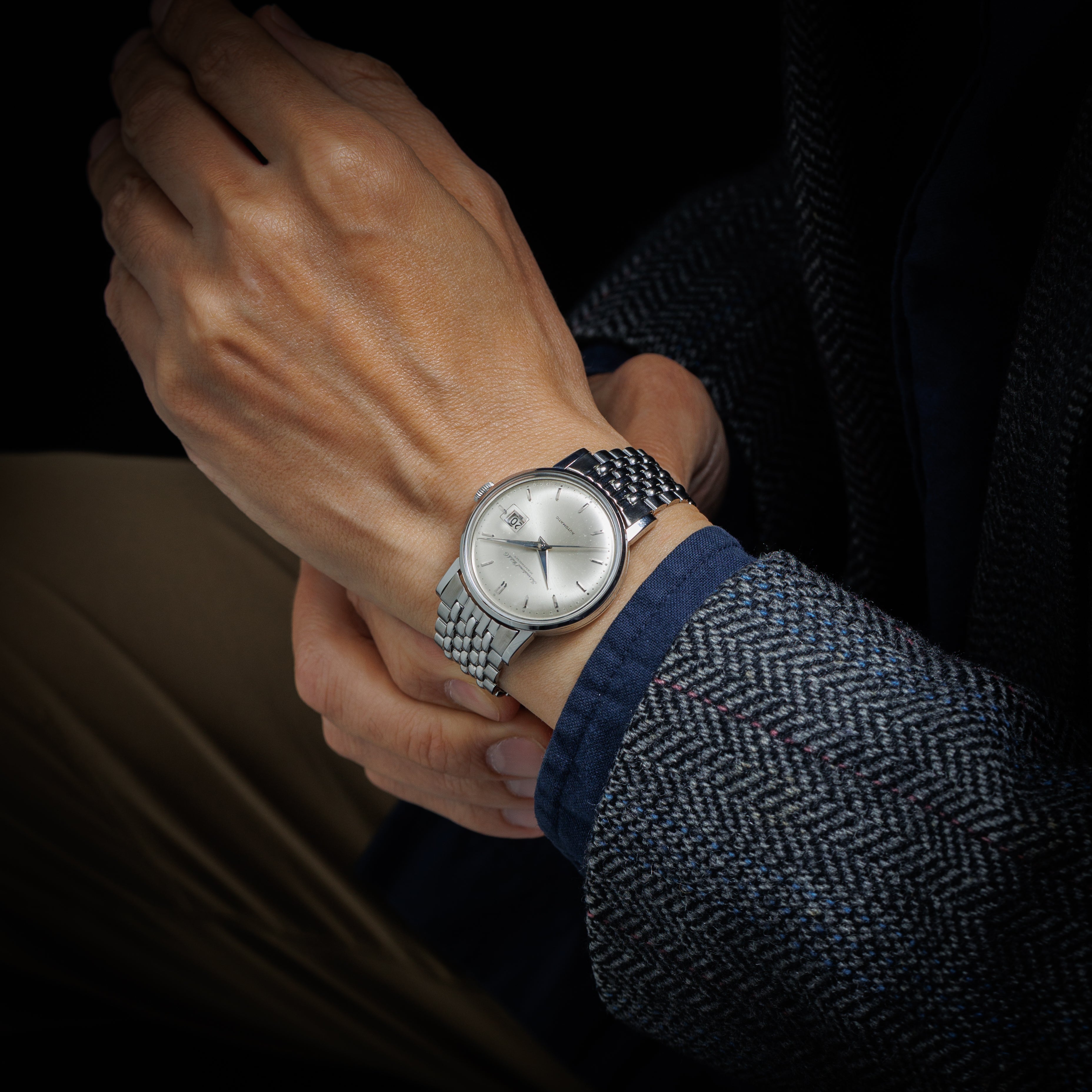 IWC ペラトン式オートマチック Cal.8531 1963年製 寄り目デイト ラウンドケース 純正ブレス付き