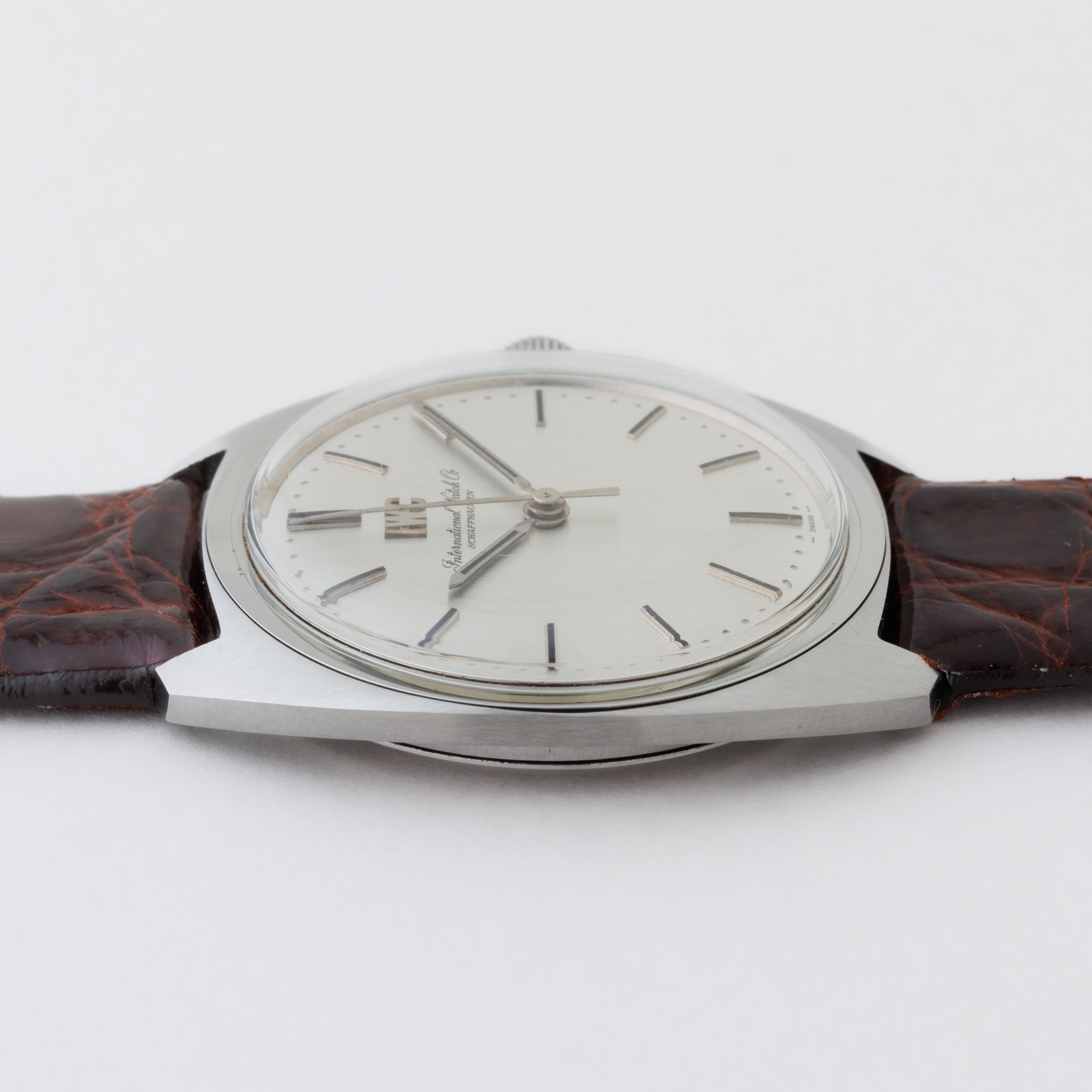 IWC トノーケース シルバーダイヤル Cal.403 箱、ギャラ付き