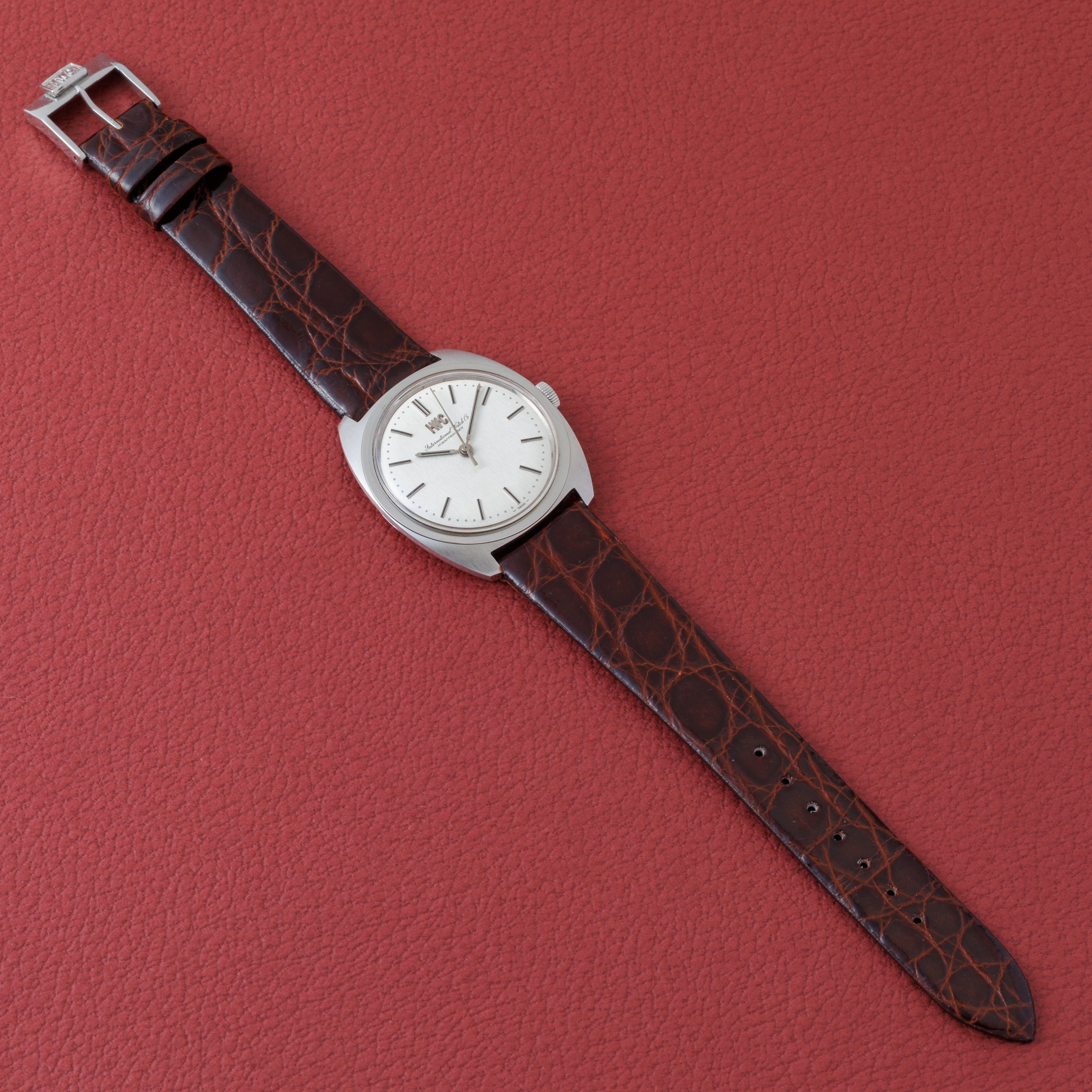 IWC トノーケース シルバーダイヤル Cal.403 箱、ギャラ付き