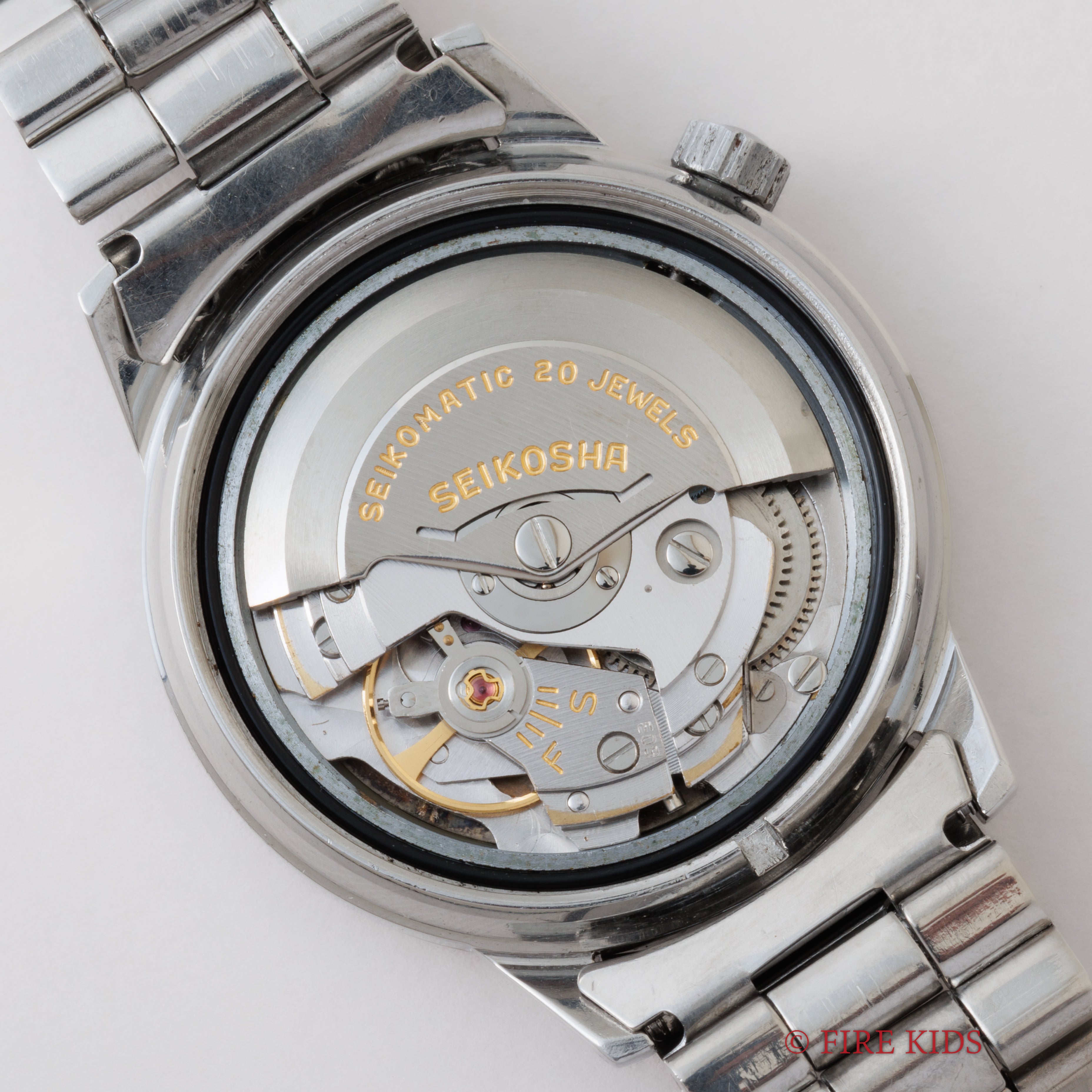 セイコー マチック シルバーウェーブ初期型SDダイヤル 1963年製 インナー回転ベゼル 社外ステンレスブレス