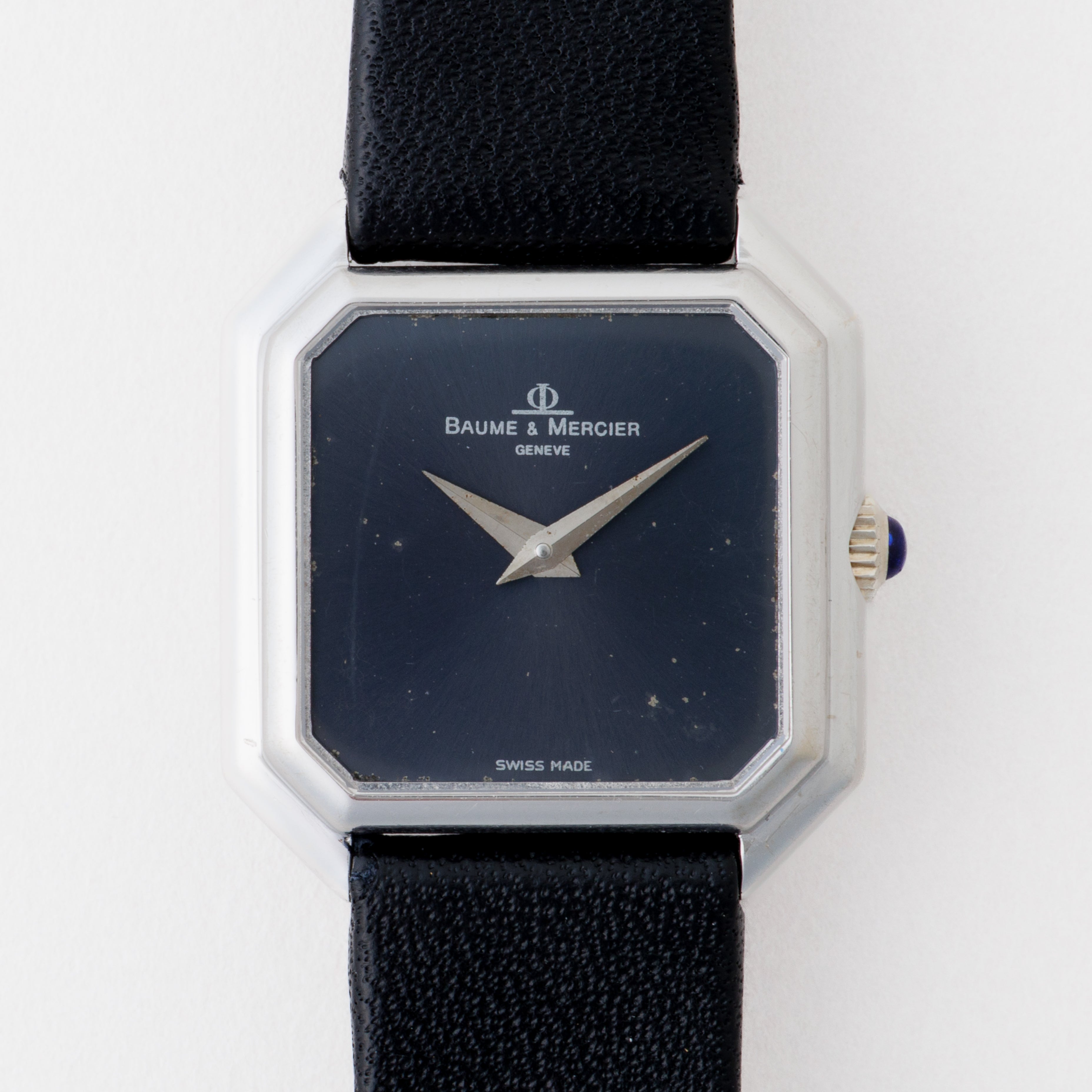 ボーム＆メルシエ レディース 18金無垢ホワイトゴールド オクタゴンケース 1980年代製 手巻き