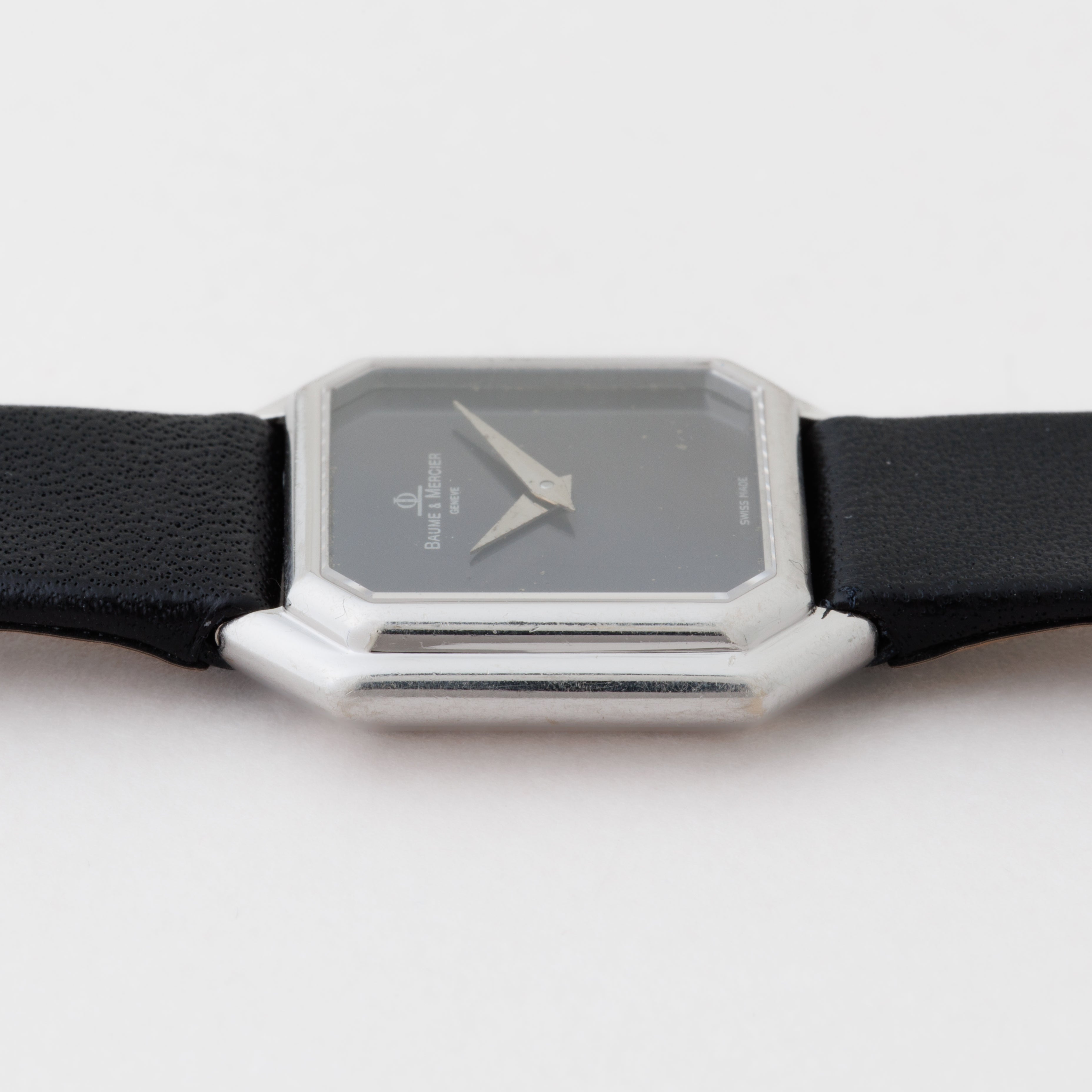 ボーム＆メルシエ レディース 18金無垢ホワイトゴールド オクタゴンケース 1980年代製 手巻き