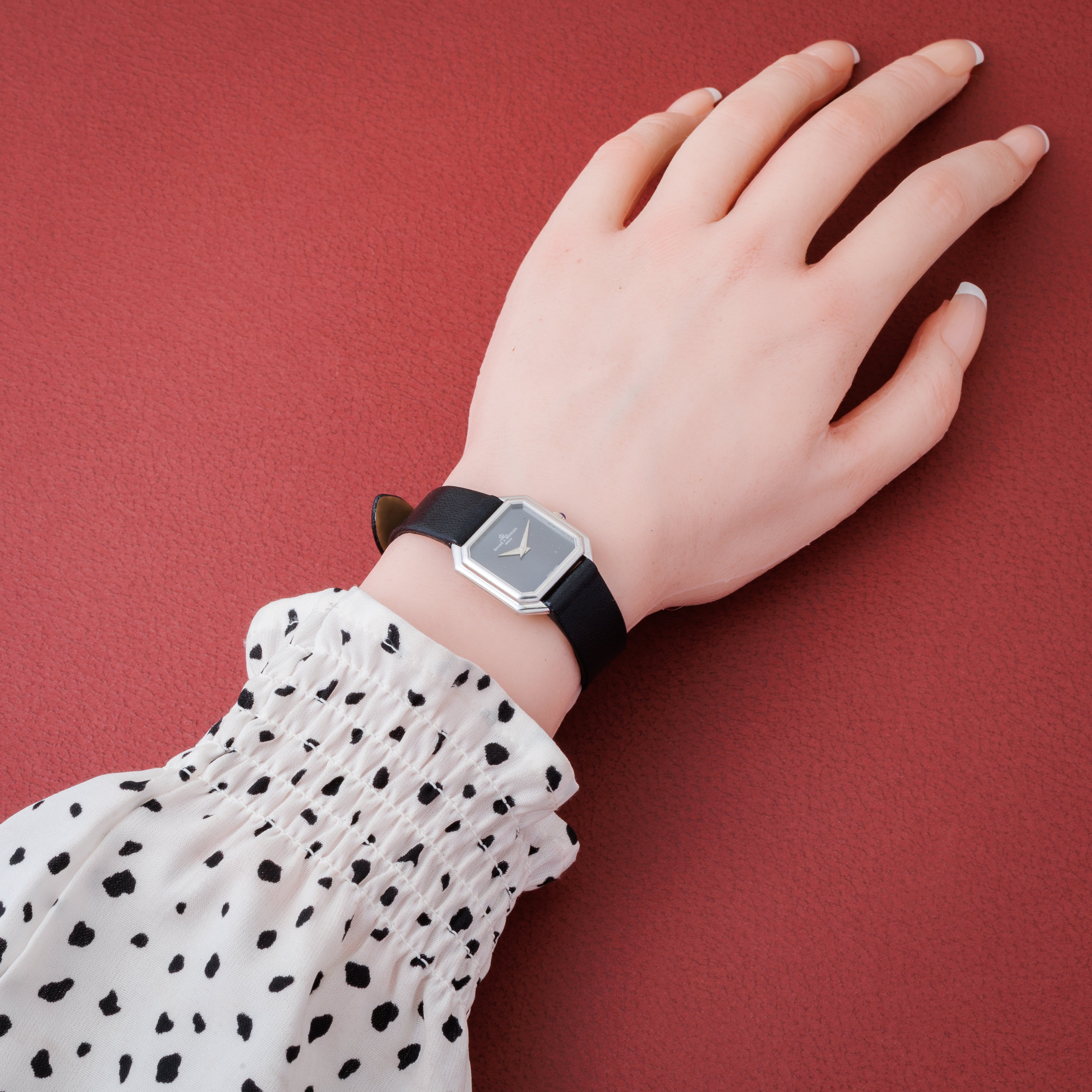 ボーム＆メルシエ レディース 18金無垢ホワイトゴールド オクタゴンケース 1980年代製 手巻き