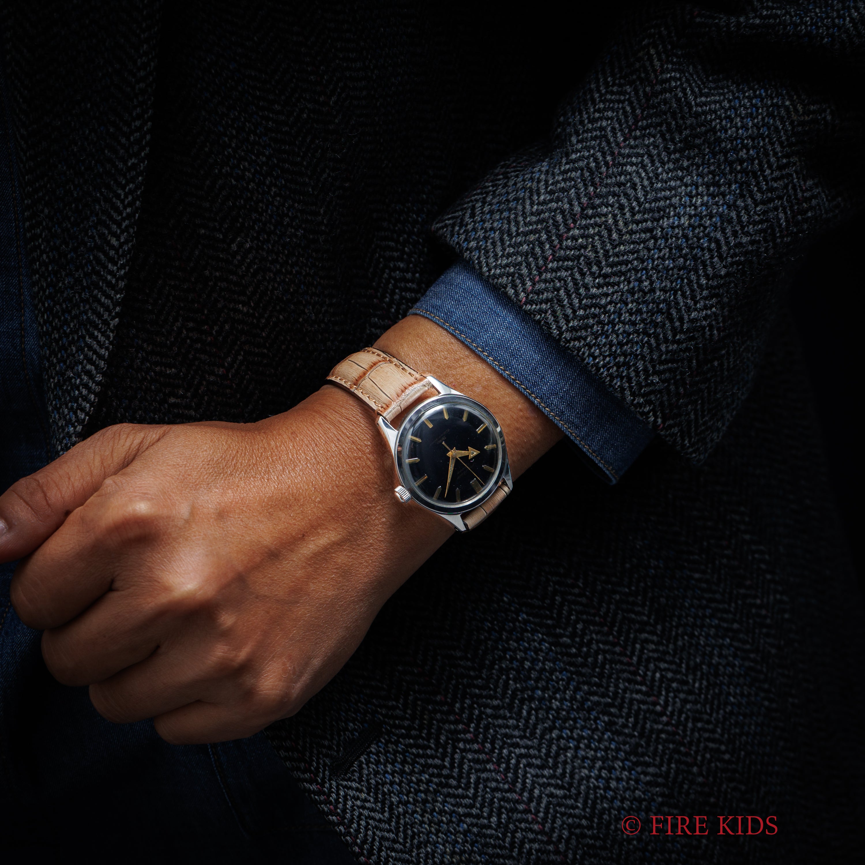 シチズン パラウォーター グッピー 1960年代製 ブラックダイヤル アローハンド 手巻き