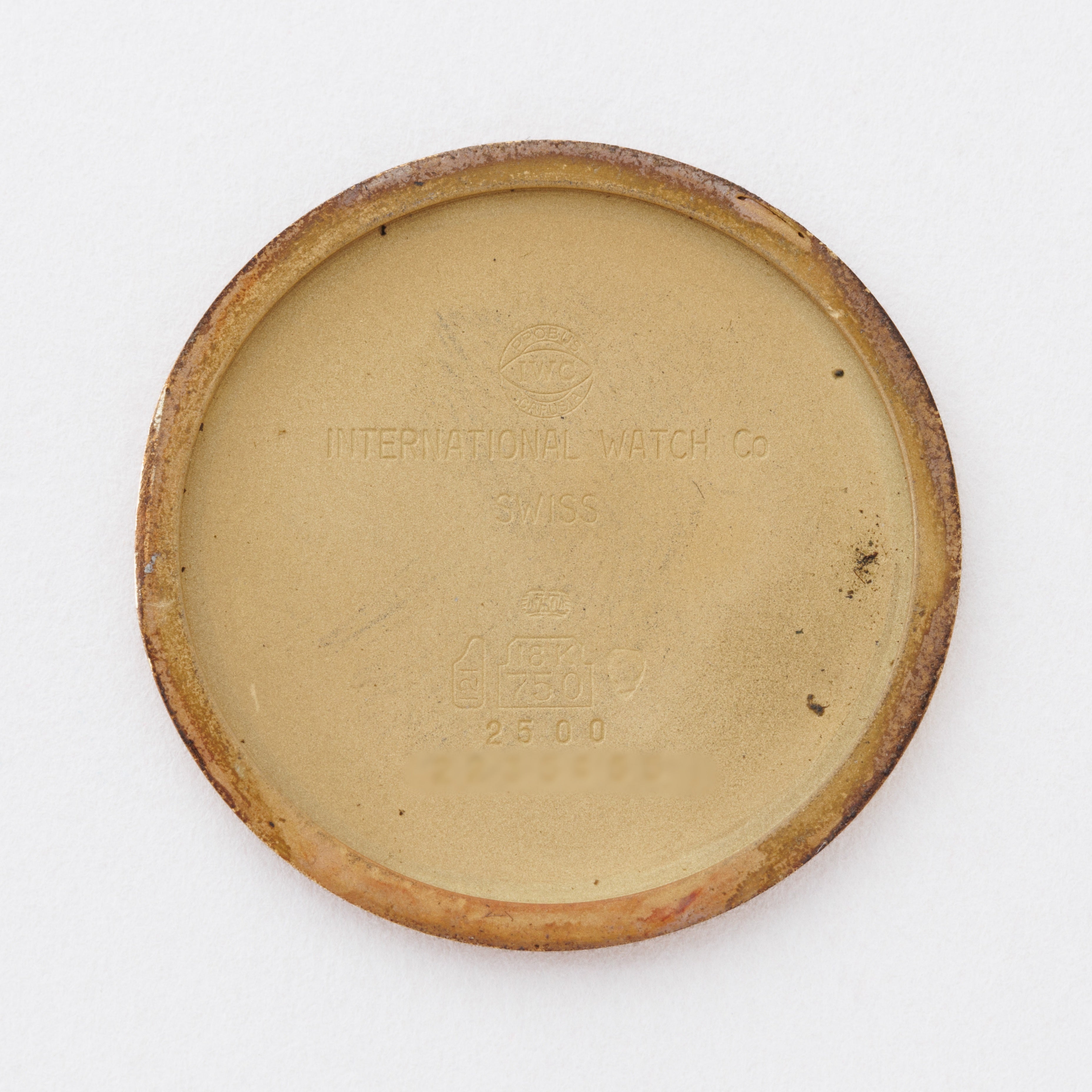 IWC 18金無垢ラウンドケース Ref.2500 1979年製 手巻き Cal.423 国際保証書付き