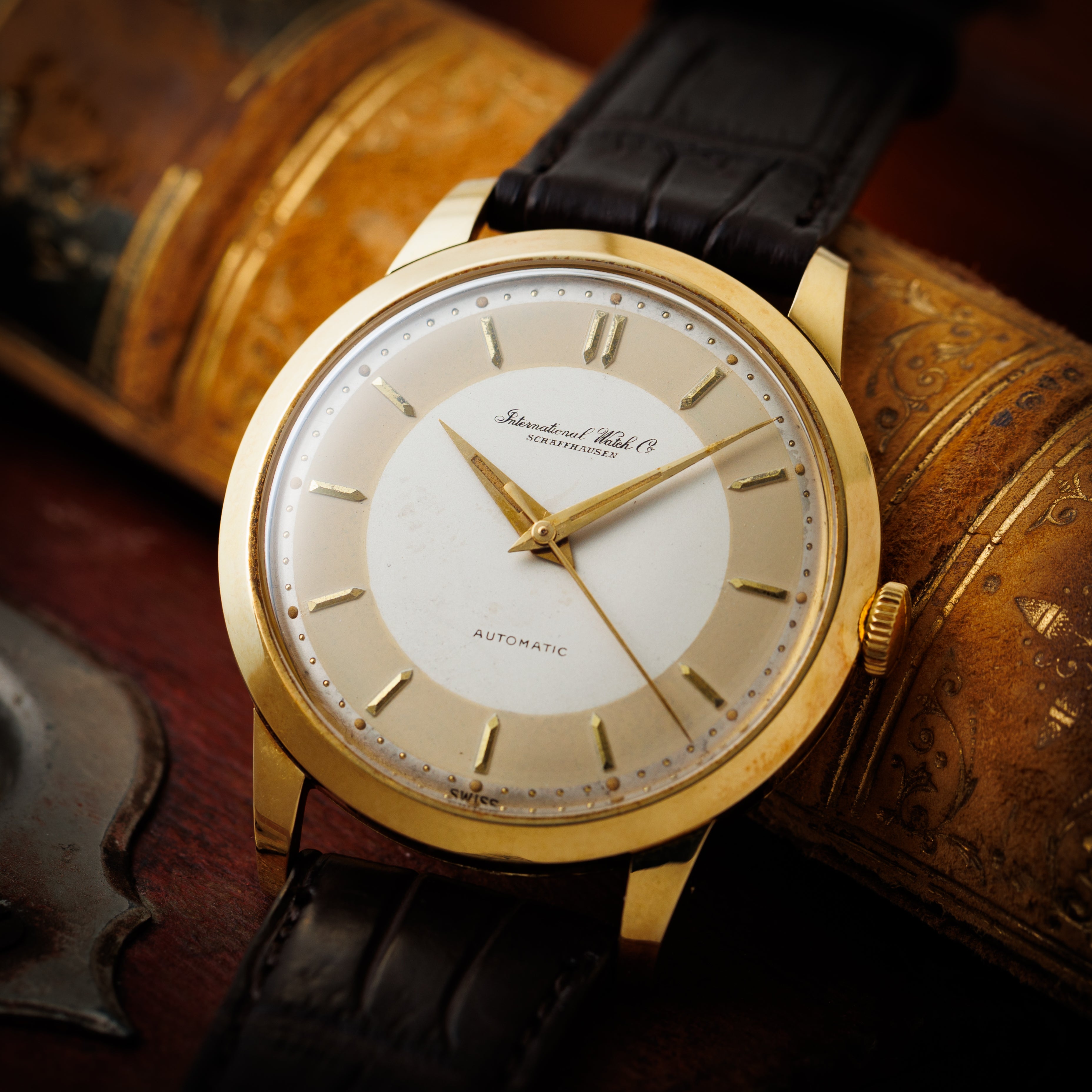 IWC ラウンドケース 1953年製 18金イエローゴールド オートマチック Cal.852