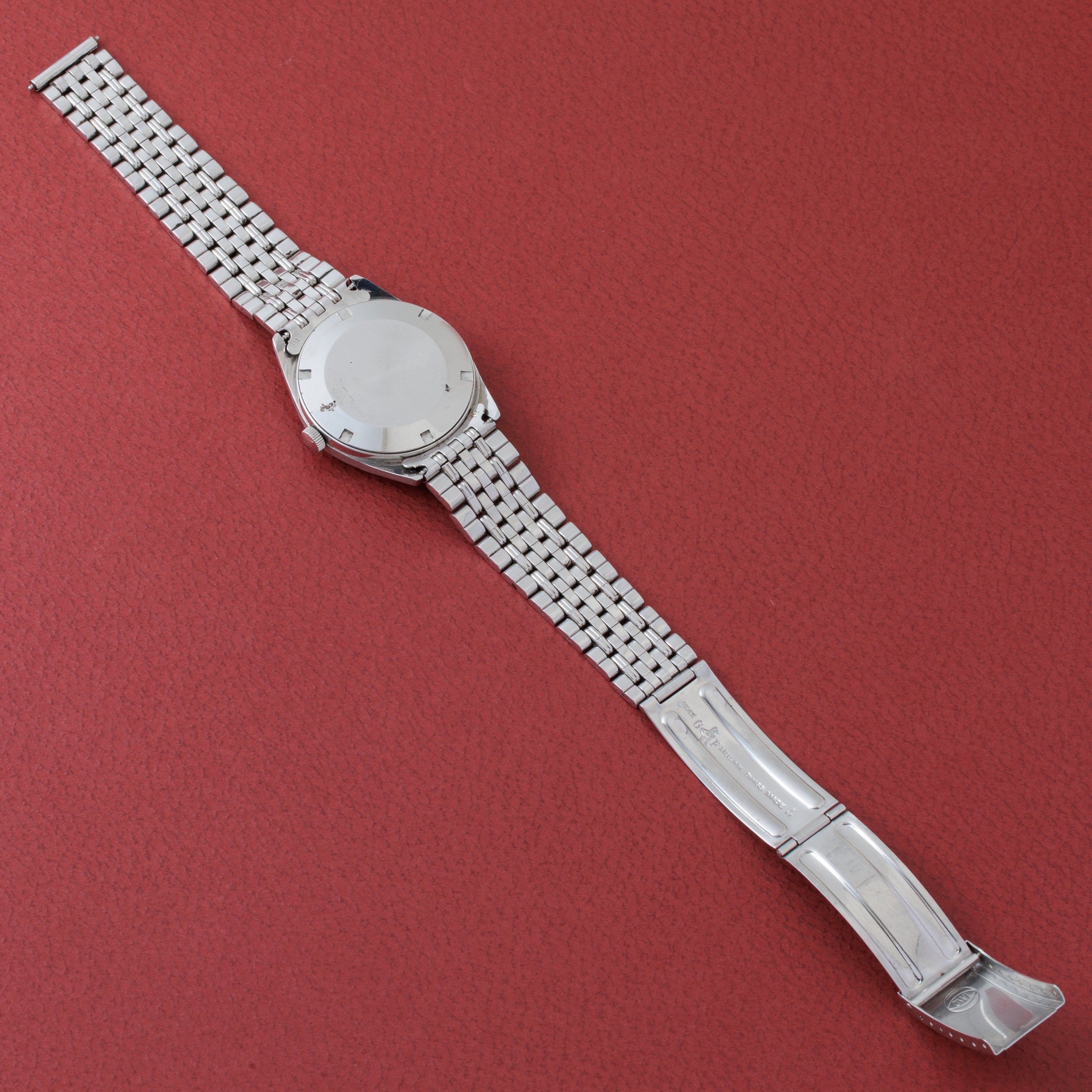 IWC	ラウンドケース グレーダイヤル 手巻きCal.89 Ref.810 1970年製/昭和45年製 純正ステンレスブレス付き