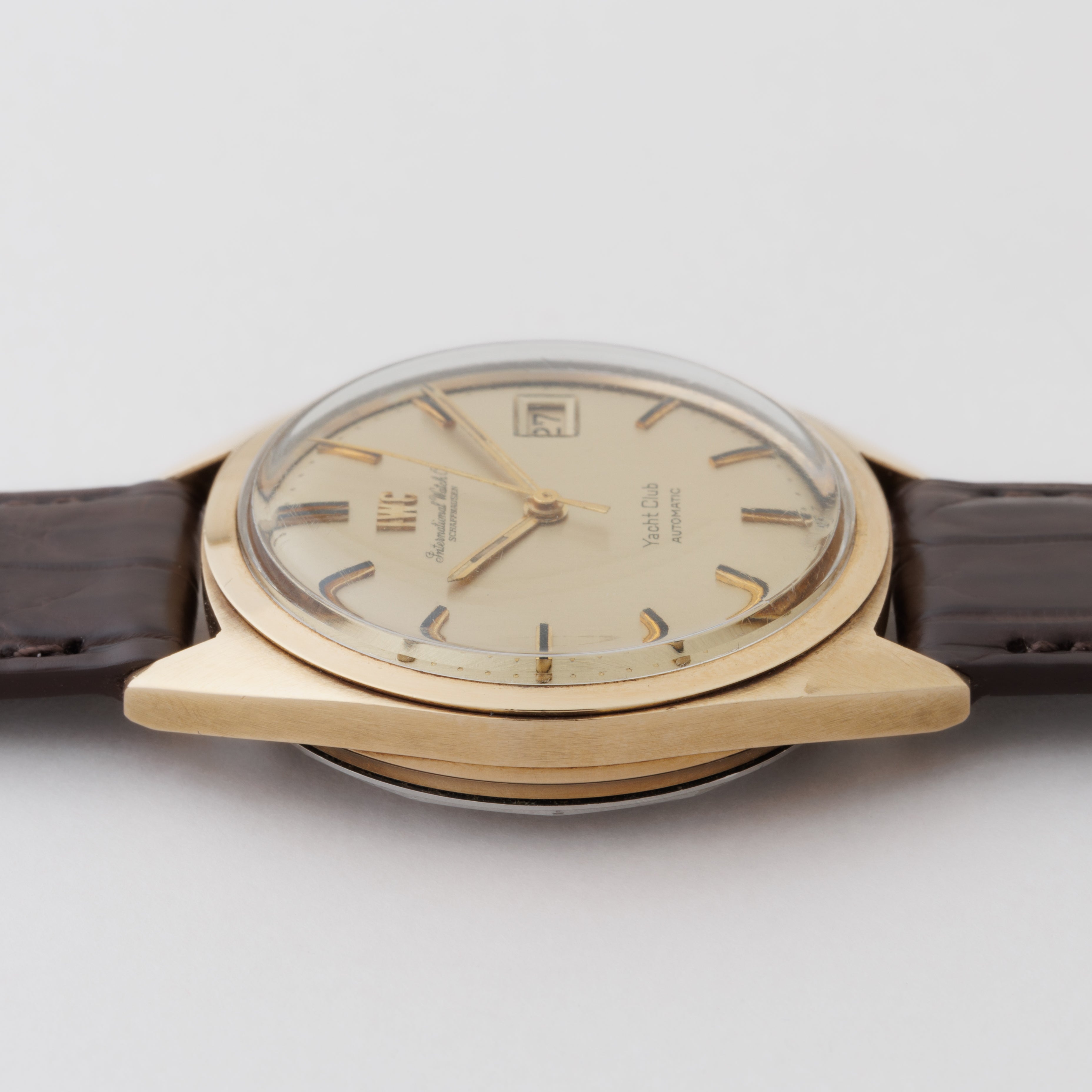 IWC 14金無垢ヨットクラブ バックステン Ref.911A 1968年製 ペラトン式自動巻き Cal.8541