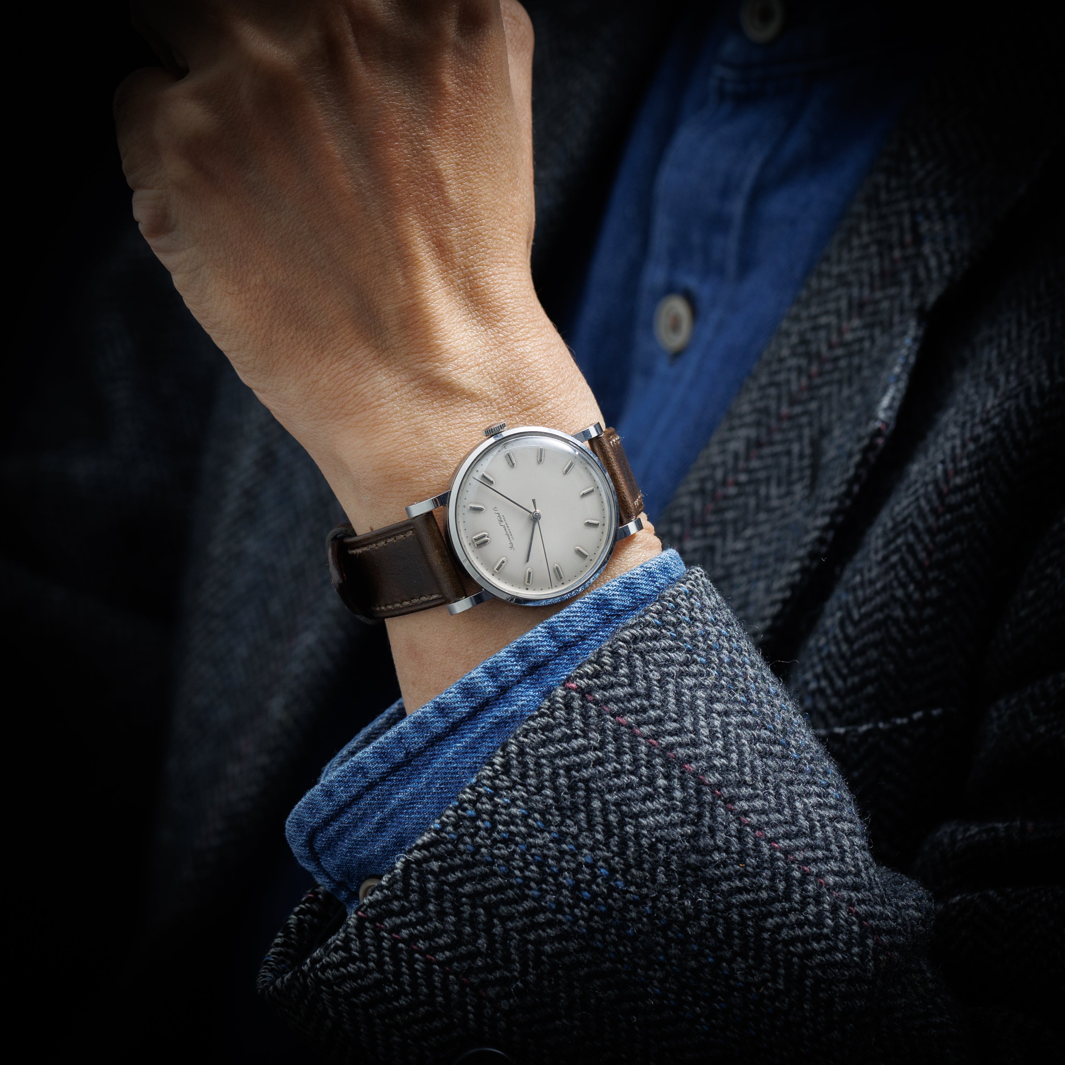 IWC ラウンドケース 1958年製 手巻き Cal.89