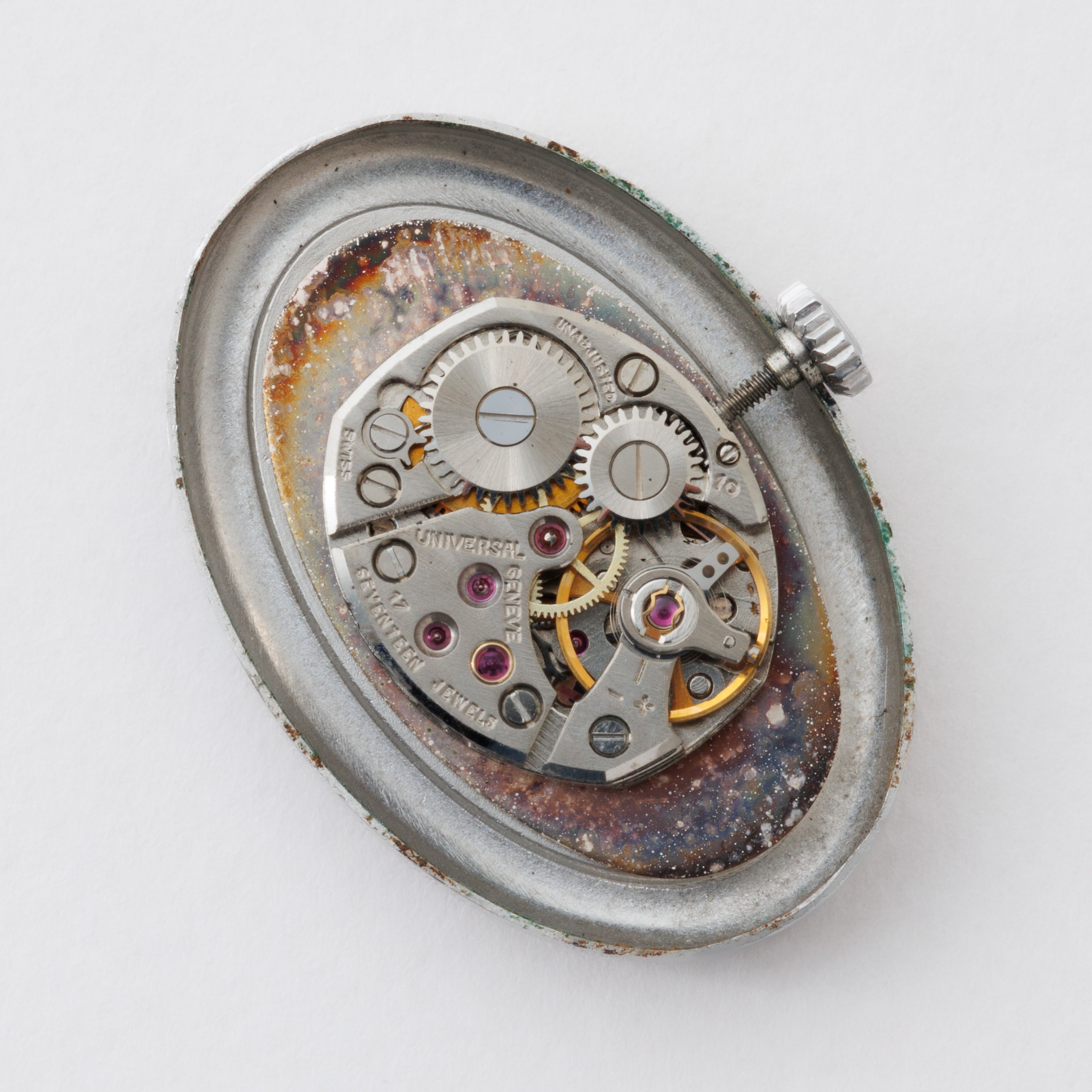 ユニバーサルジュネーブ 1970年代製 ベニュワールタイプ ホワイトローマンダイヤル 手巻き レディース