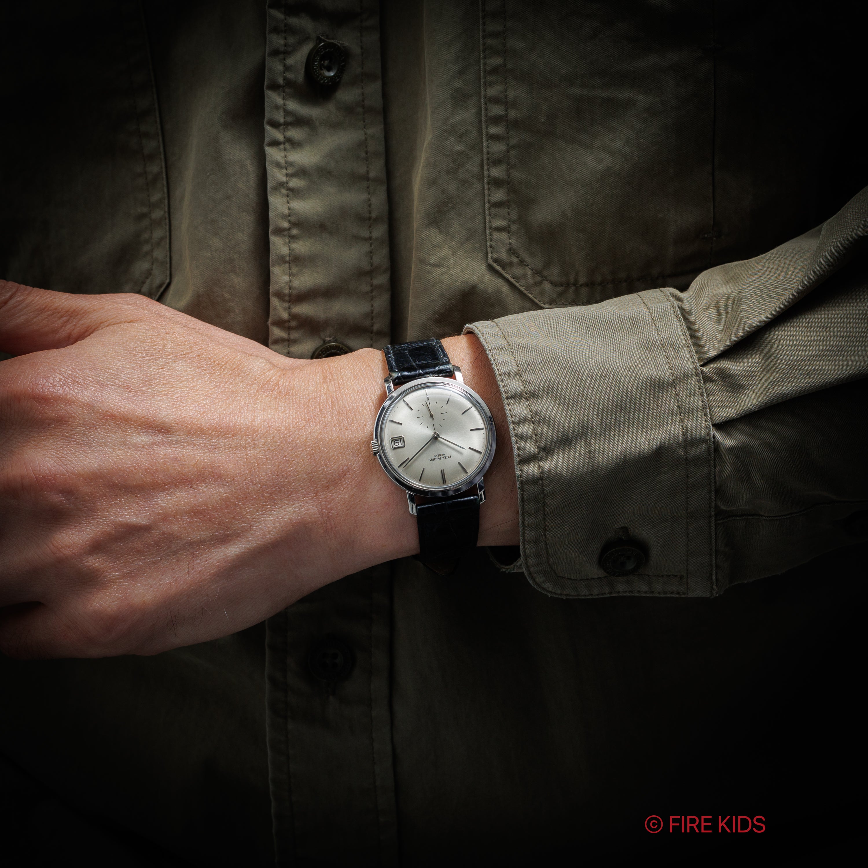 パテックフィリップ カラトラバ 1965年製 Ref.3445 Cal.27-460M 自動巻 18金無垢ホワイトゴールド アーカイブ付き