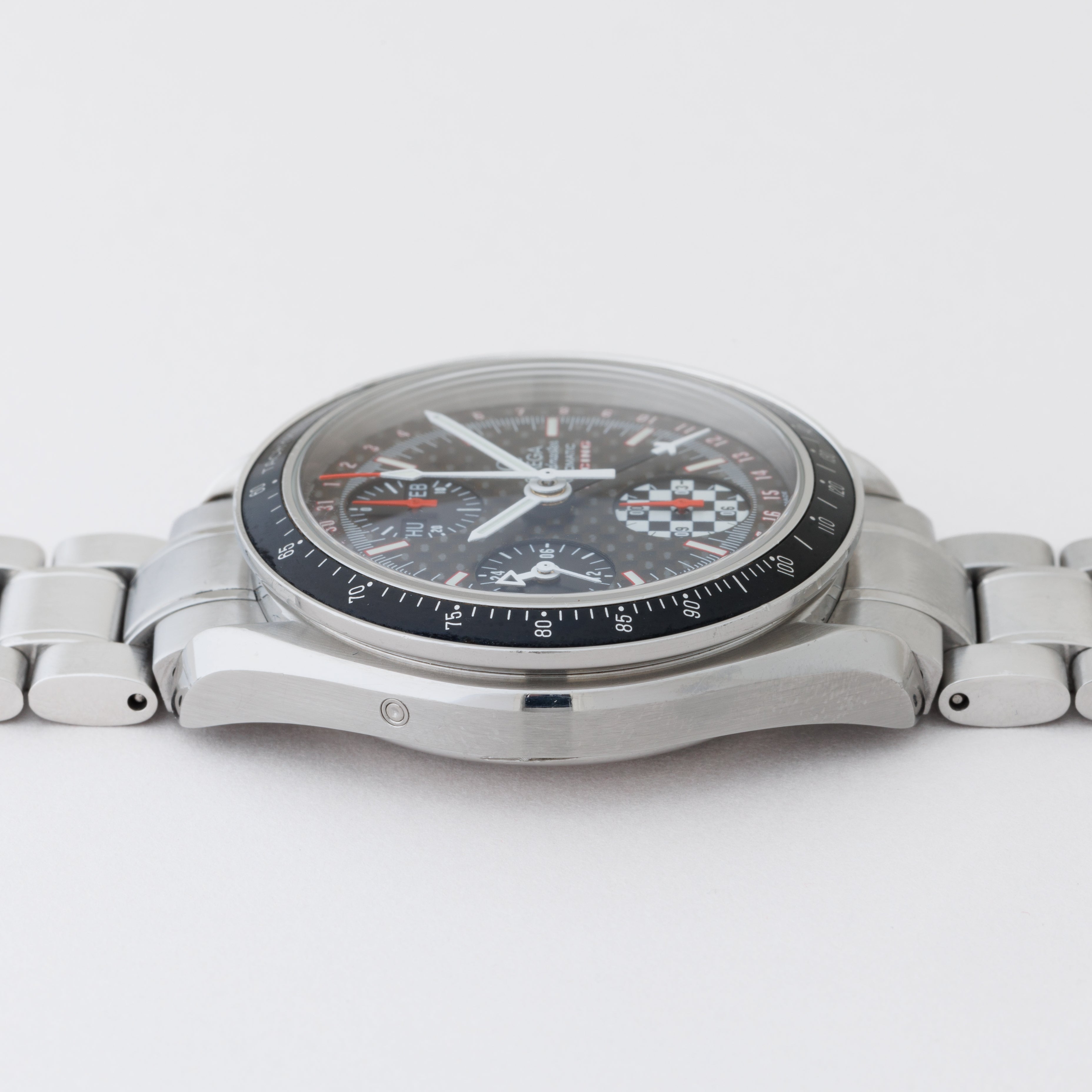 オメガ スピードマスター レーシング 2002年製 Ref.3529.50 シューマッハ 5555本限定 箱、ギャラ付き