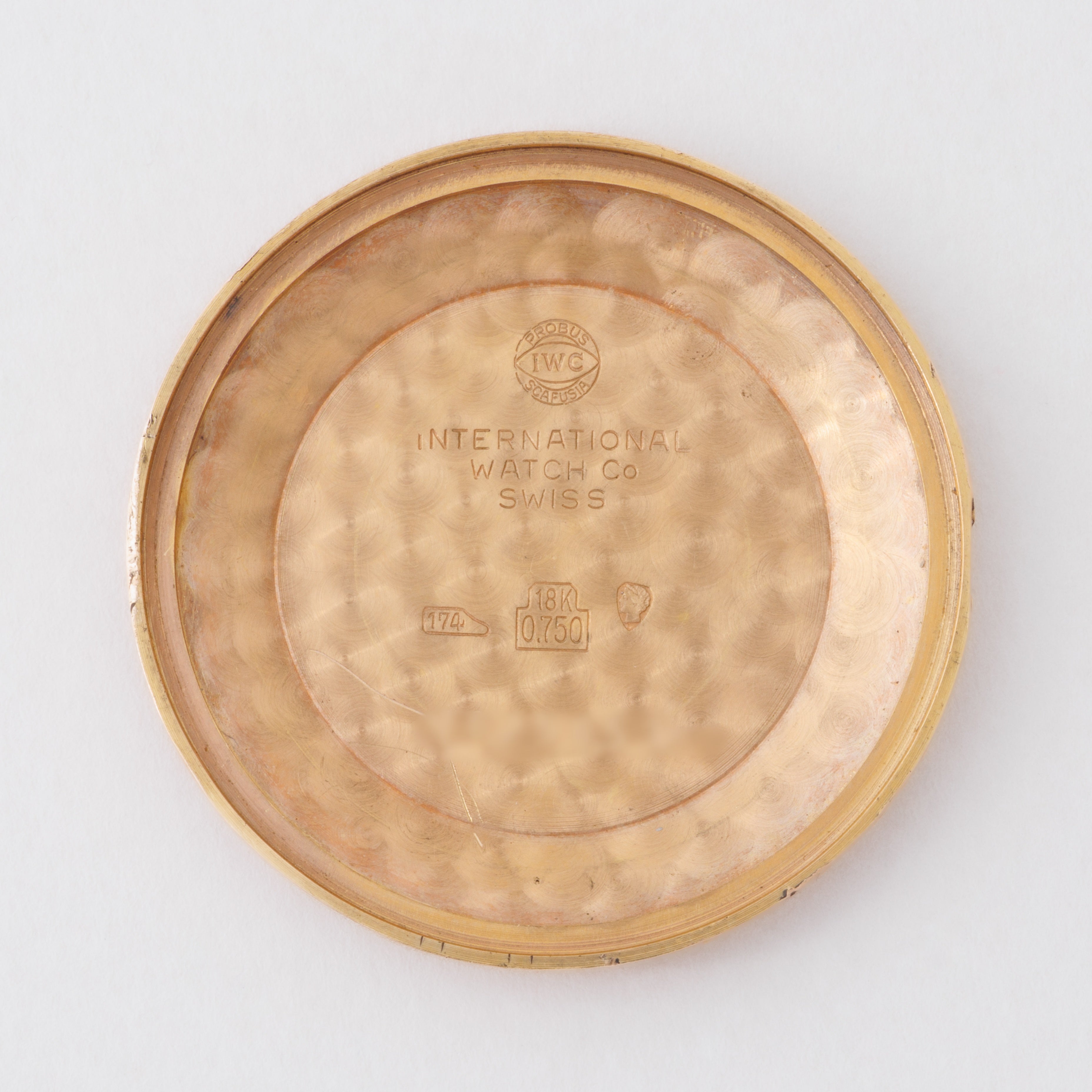 IWC ラウンドケース 1962年製 18金ピンクゴールド 寄り目 ペラトン式自動巻き Cal.8531