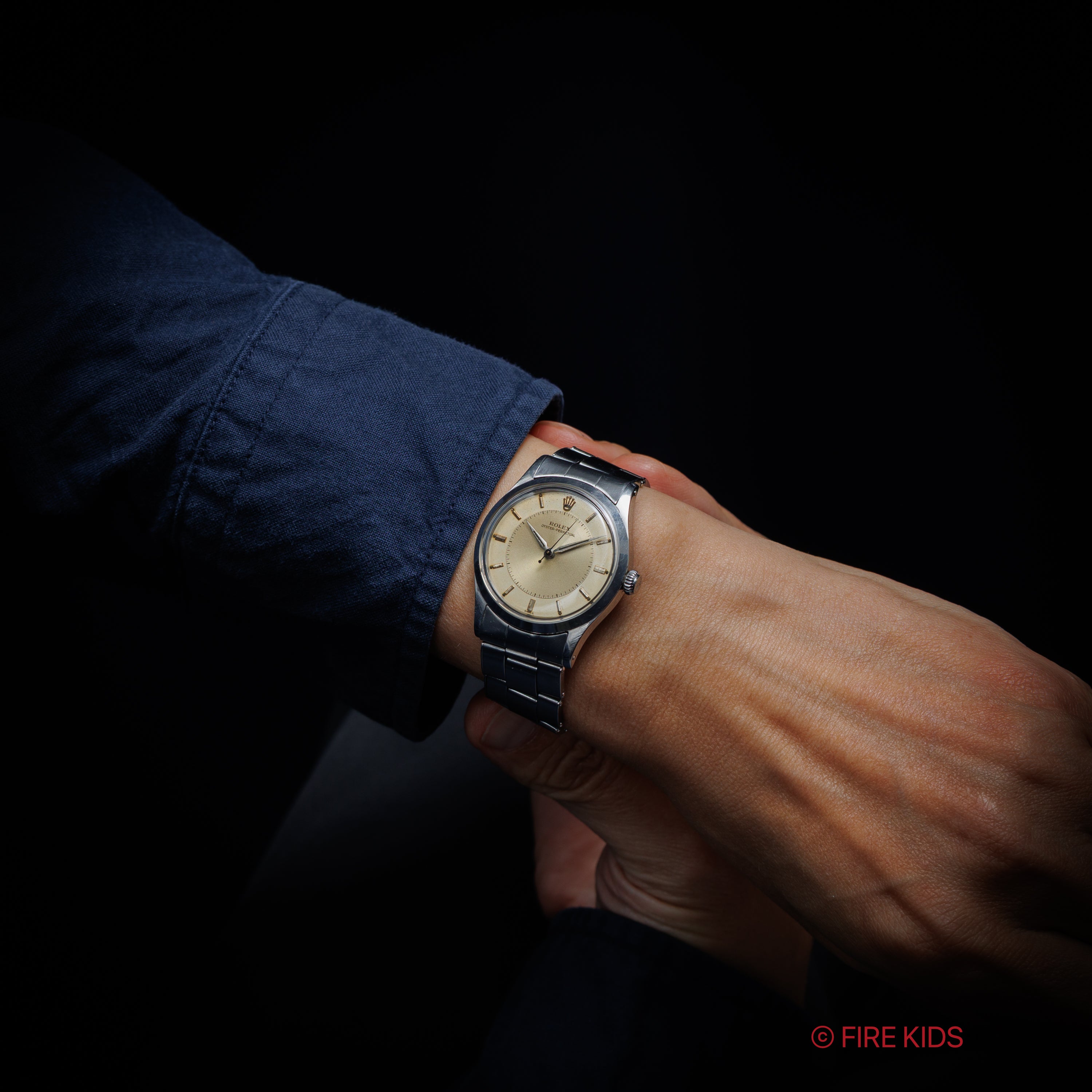 ロレックス オイスターパーペチュアル Ref.6532 ツートンダイヤル 1956年製 自動巻 Cal. 1030 純正リベットブレス