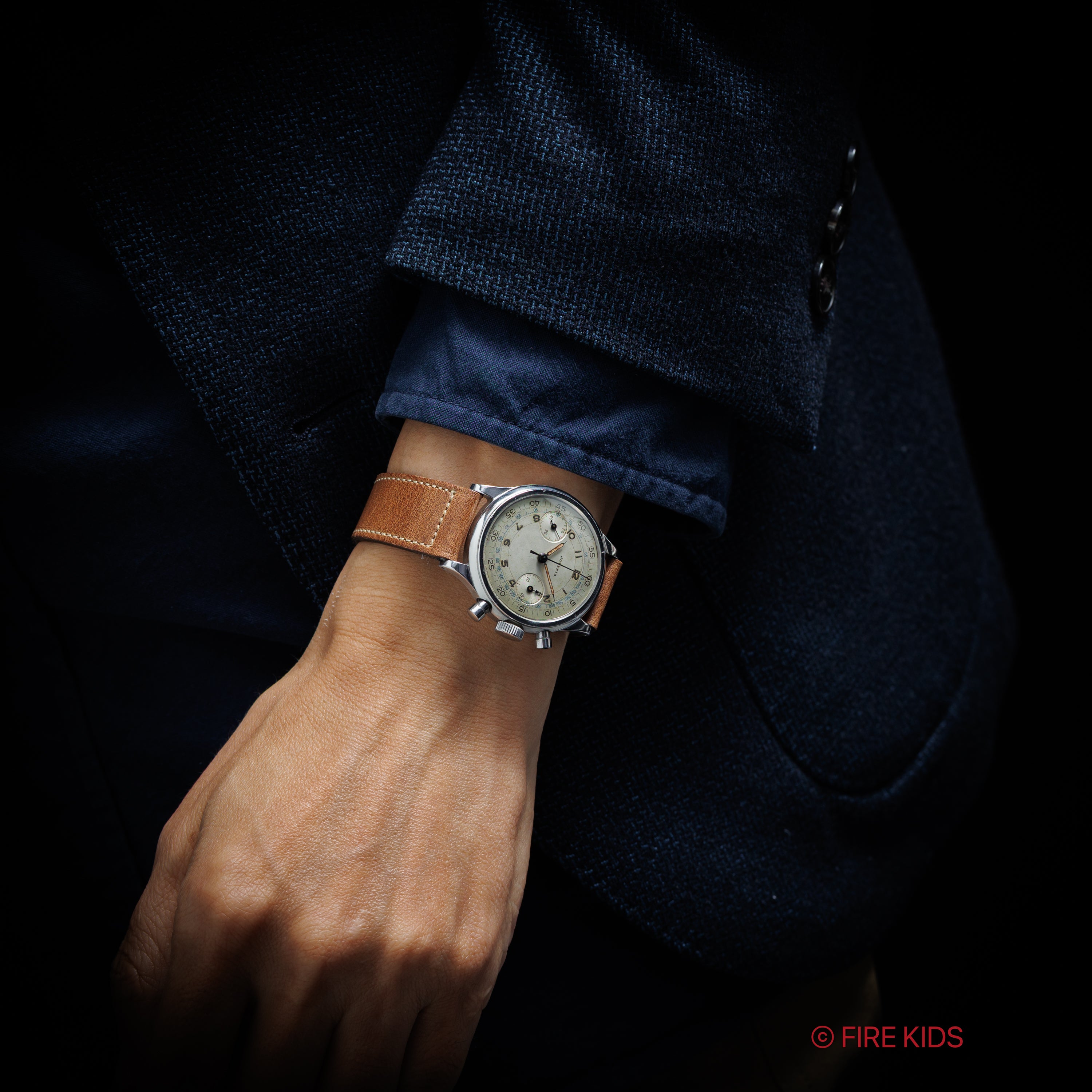 ジュベニア 2レジスター クロノグラフ Cal.VENUS150 1940年代製