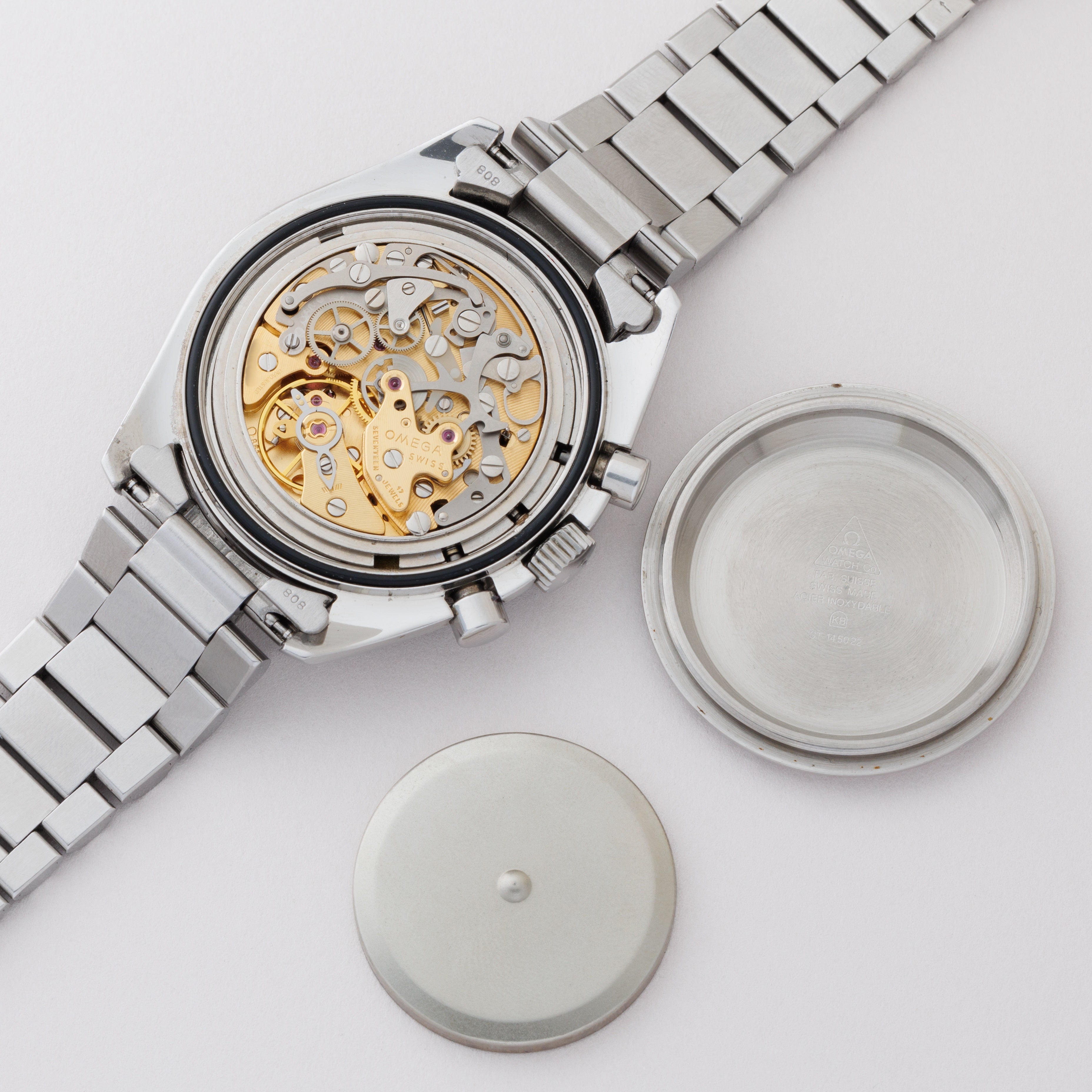 オメガ スピードマスタープロフェッショナル 1989年製 Ref.145.022 5th 20周年記念 下がりr 箱、ギャラ、冊子付き