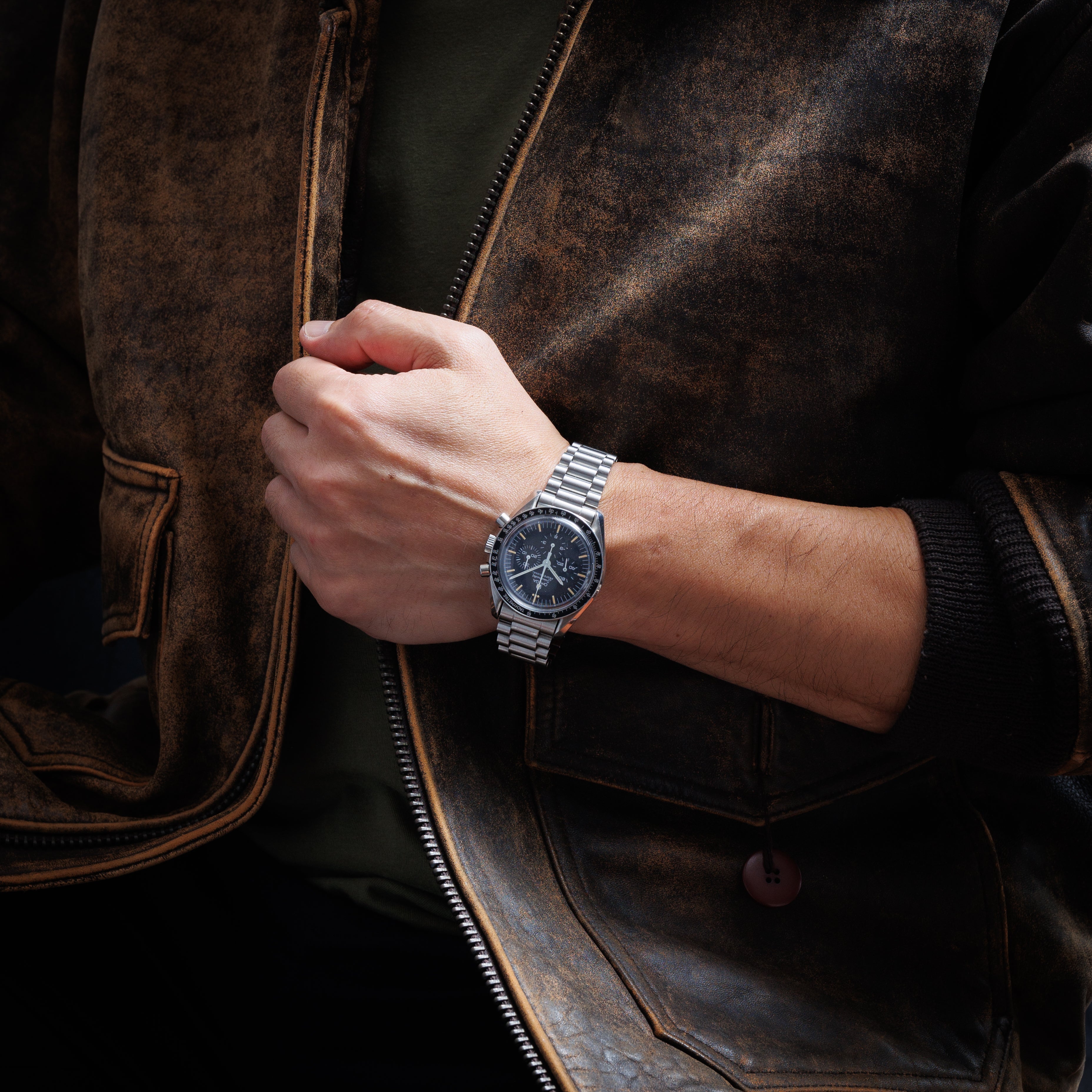 オメガ スピードマスタープロフェッショナル 1989年製 Ref.145.022 5th 20周年記念 下がりr 箱、ギャラ、冊子付き