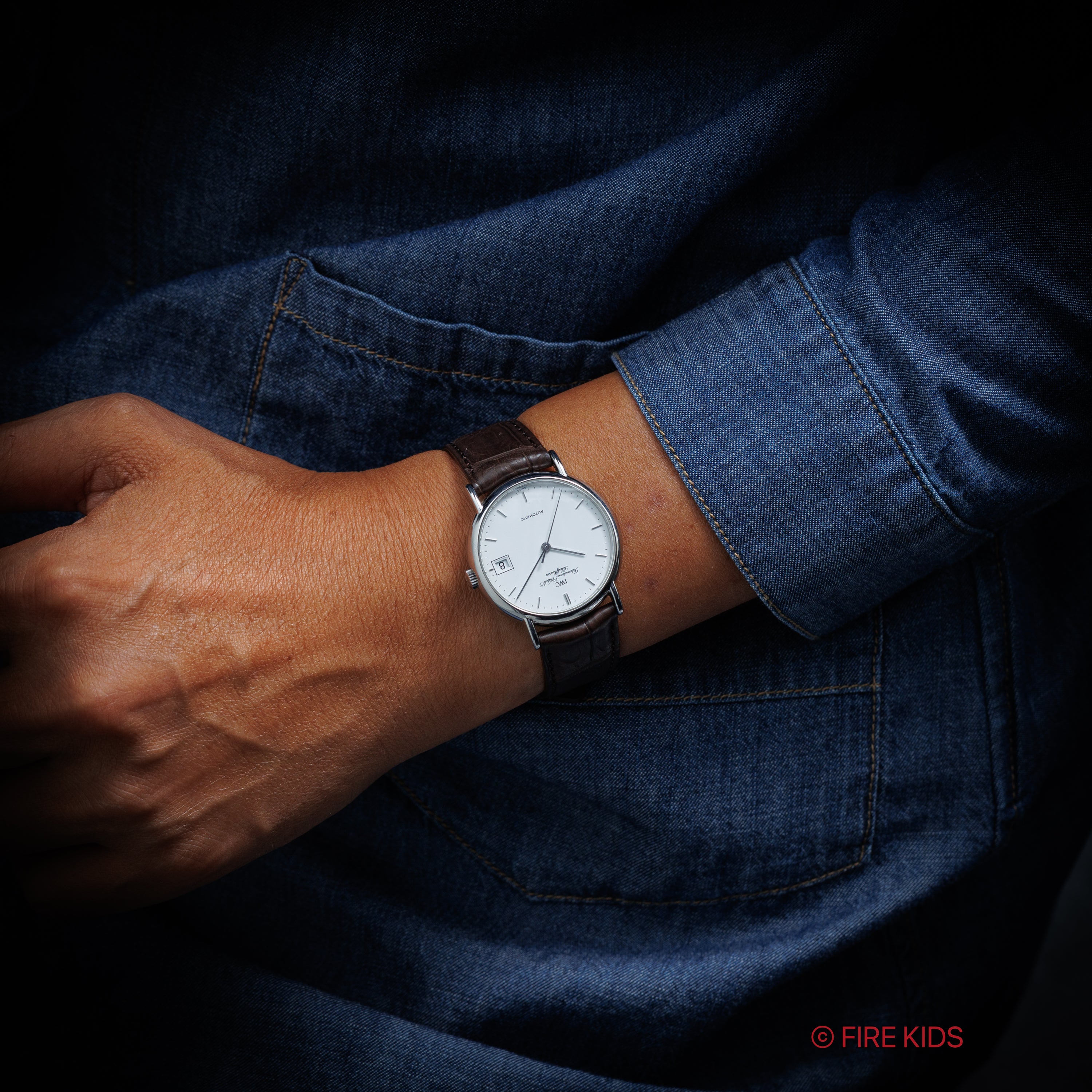 IWC ポートフィノ デイト 自動巻き 2002年製 Ref.3513 ギャラ、冊子、クロス、純正尾錠付き