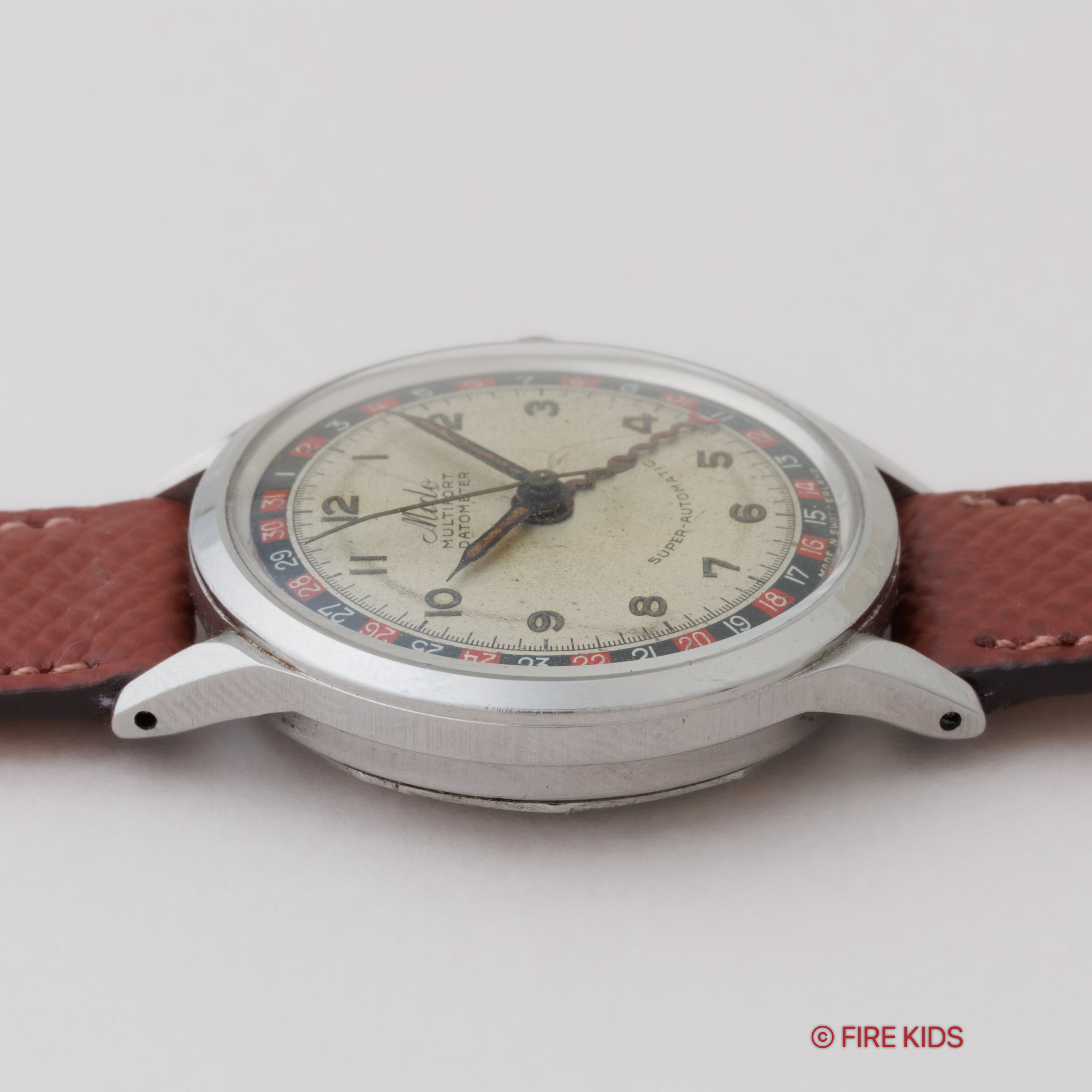 ミドー マルチフォート ダトメーター 1950年代製 バンパー式オートマチック 純正尾錠