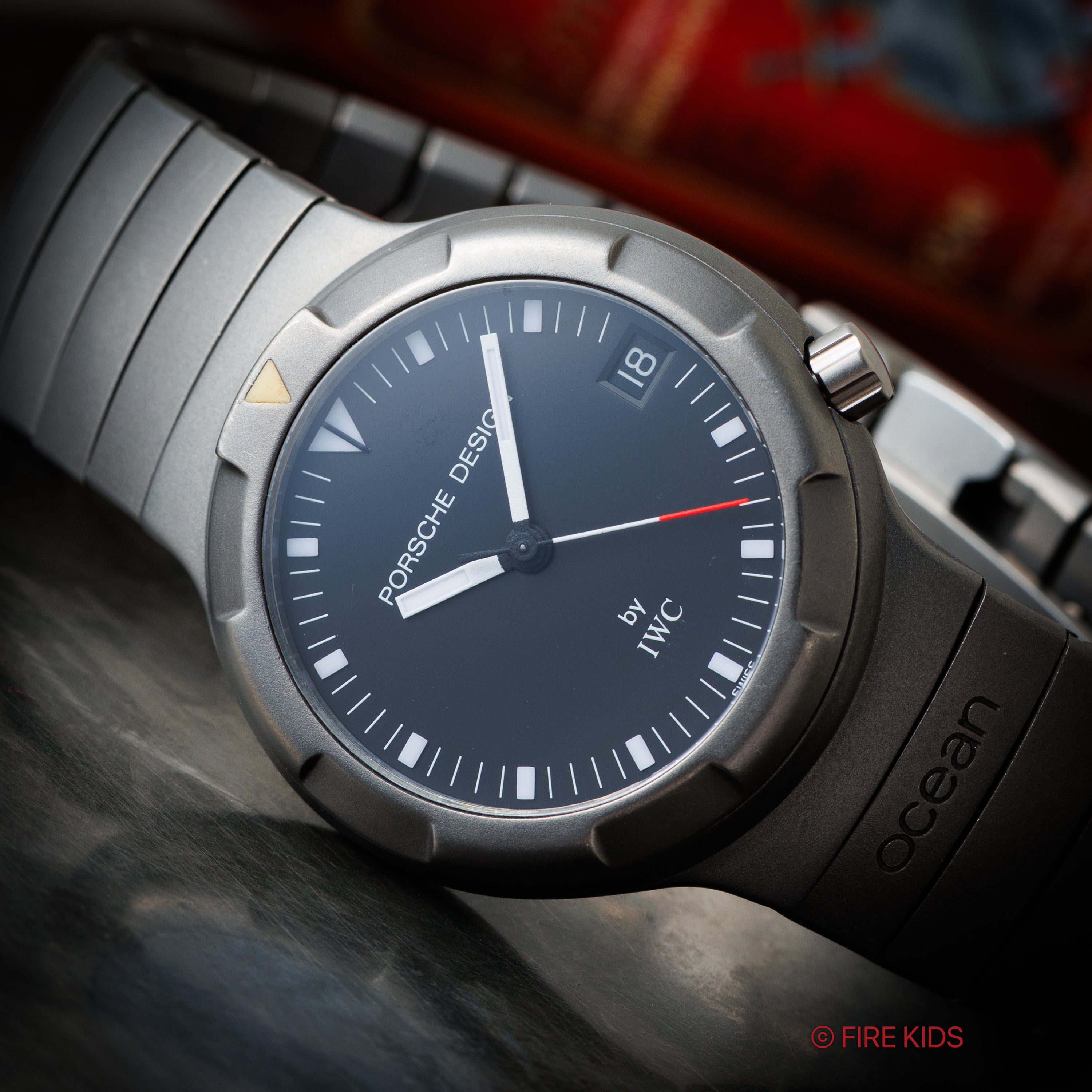 ポルシェデザイン by IWC 1986年製 オーシャン500 オートマチック 箱、修理明細書付き