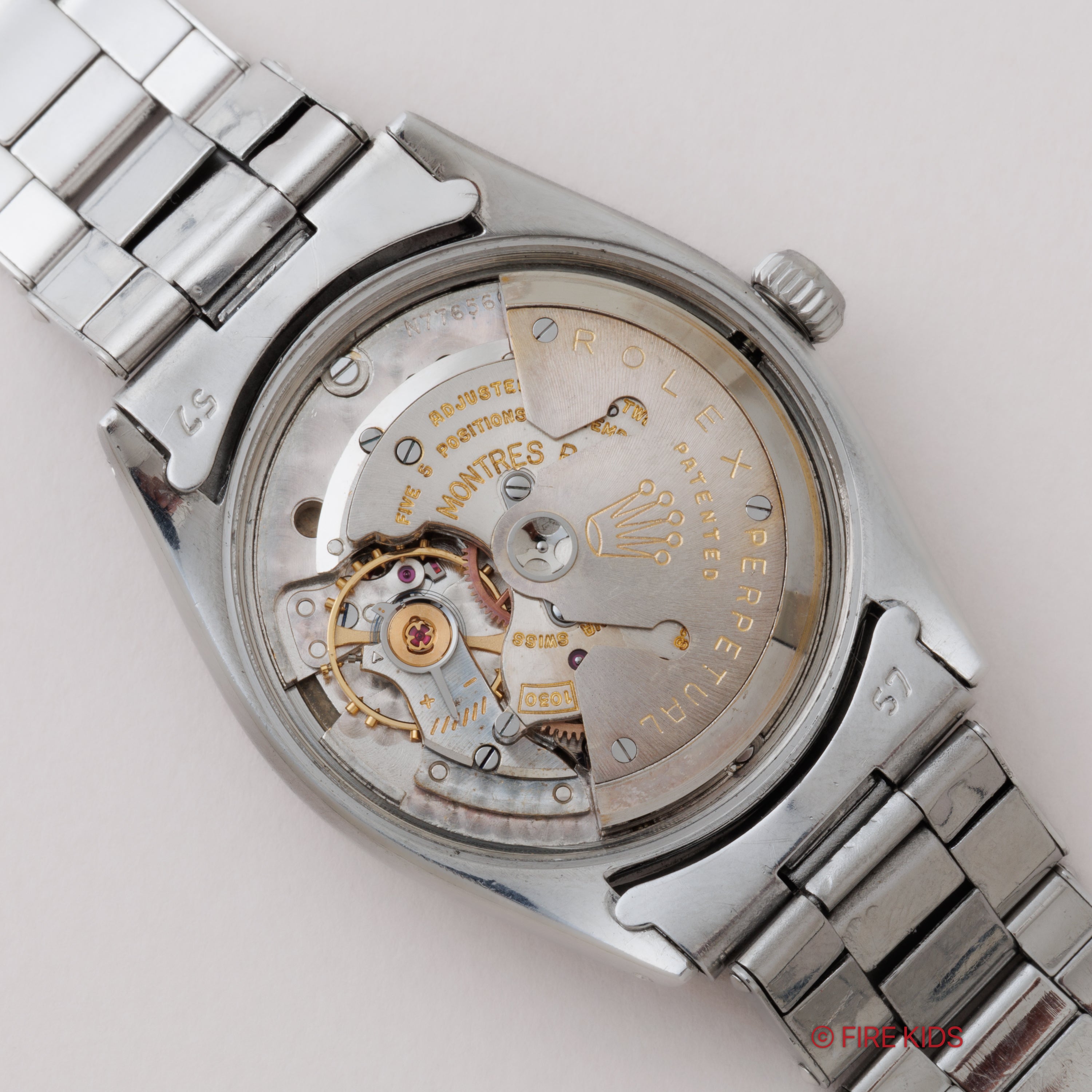 ロレックス エアキング Ref.6552 ブルズアイダイヤル 1958年製 ノンデイト Cal.1030 純正リベットブレス