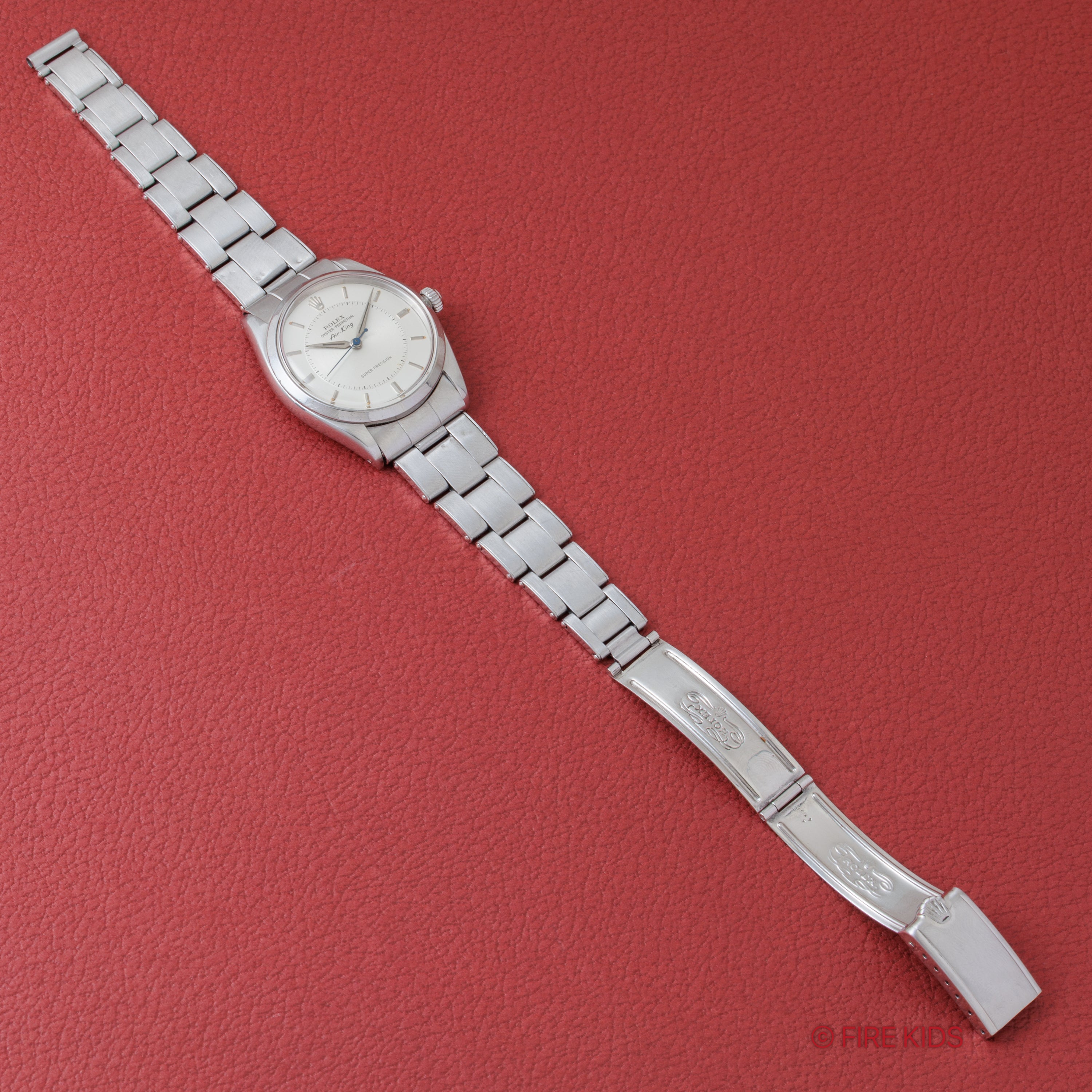 ロレックス エアキング Ref.6552 ブルズアイダイヤル 1958年製 ノンデイト Cal.1030 純正リベットブレス