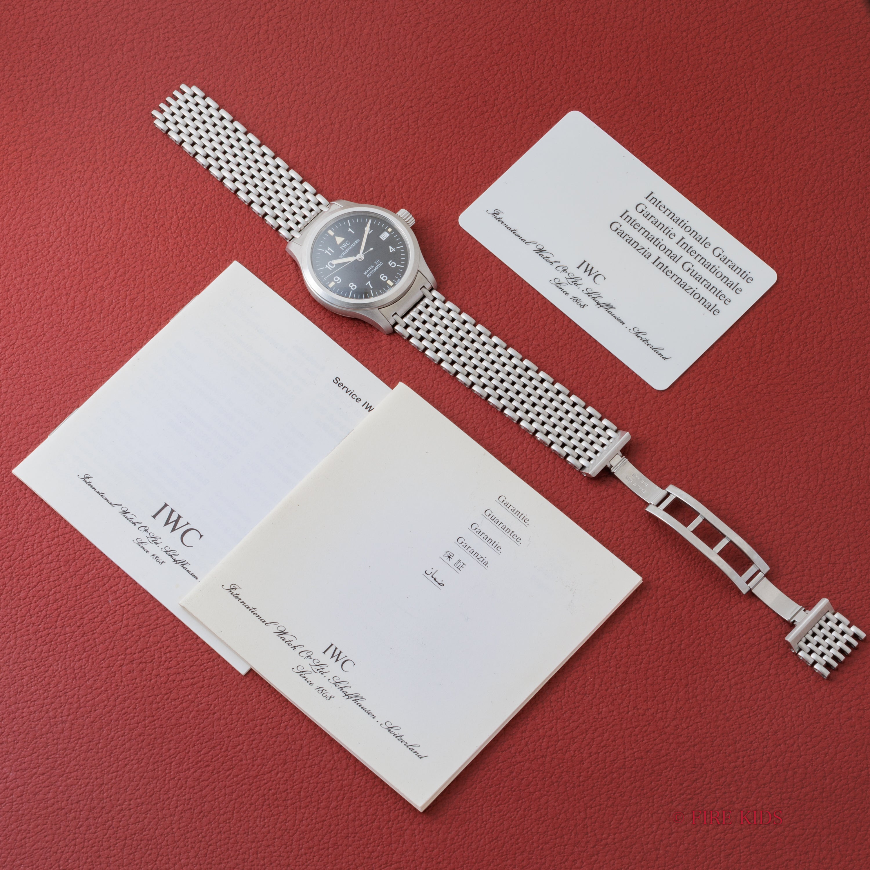 IWC マーク12 1999年製 Cal.884/2 Ref.3241 自動巻き 純正ブレス ギャランティカード付き