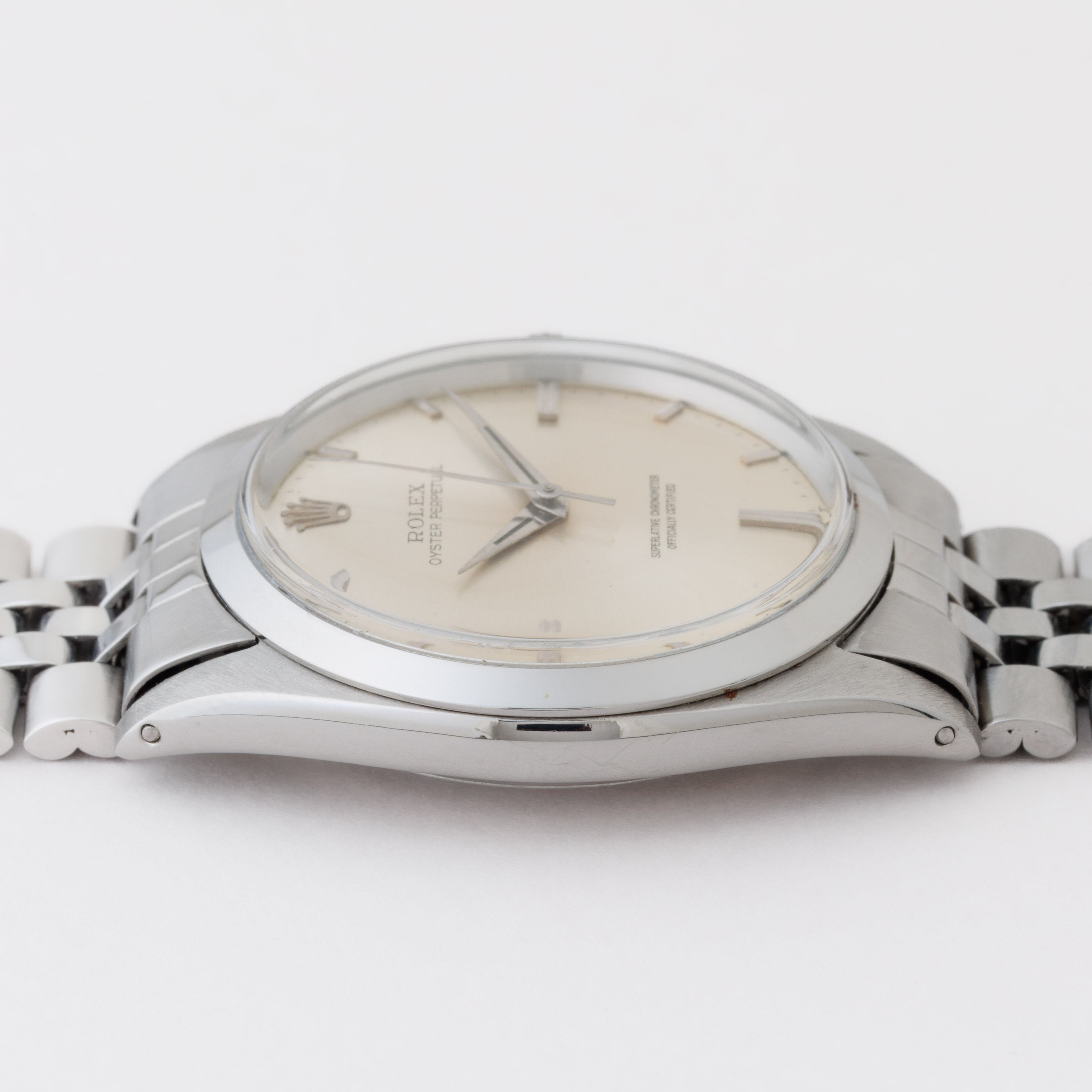 ロレックス オイスターパーペチュアル35㎜ 1964年製 Ref.1018 ビッグケース シルバーダイヤル 純正ジュビリーブレス付き