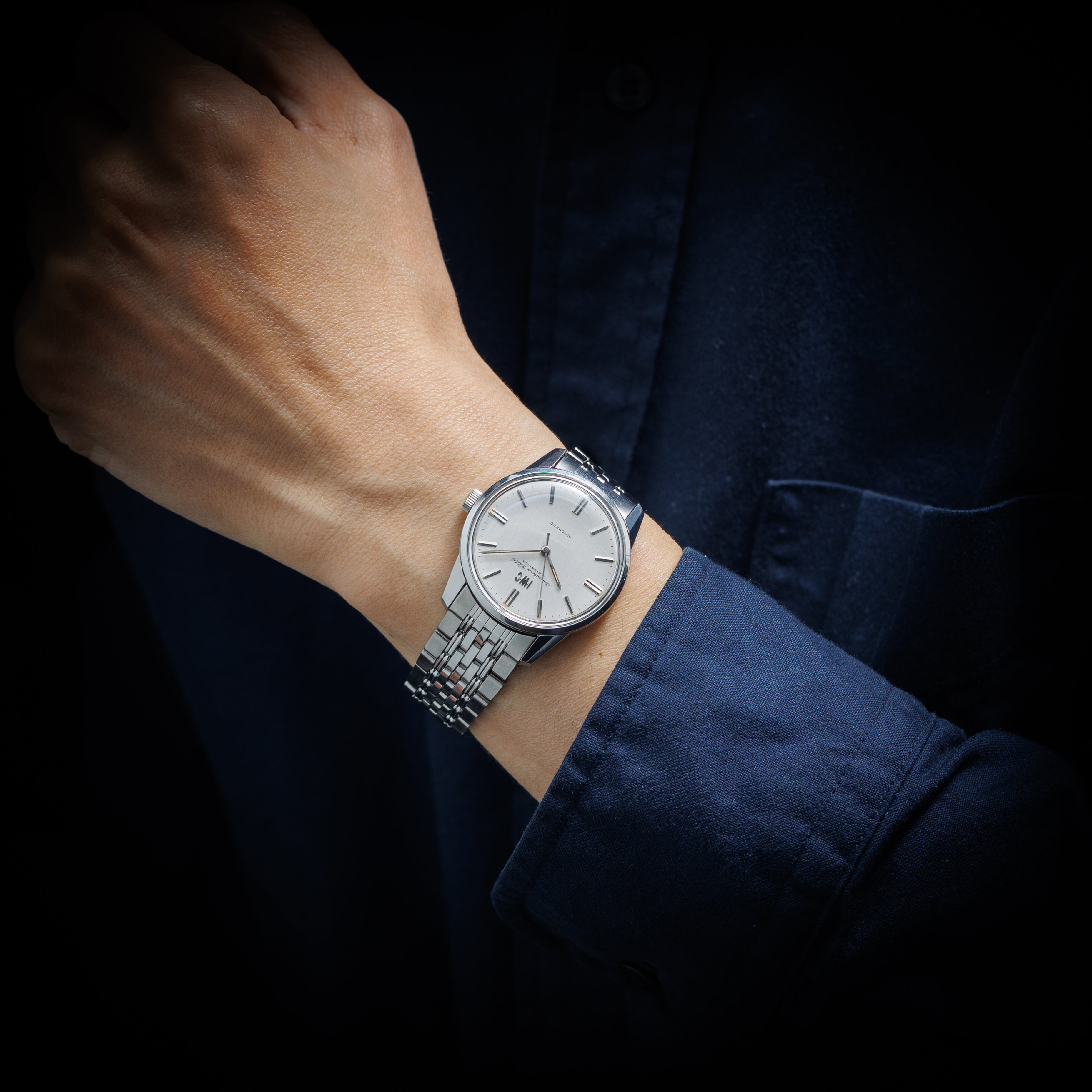 IWC ラウンドケース 1975年製 Ref.R810AD オートマチック ノンデイト 純正ゲイフレアーブレス