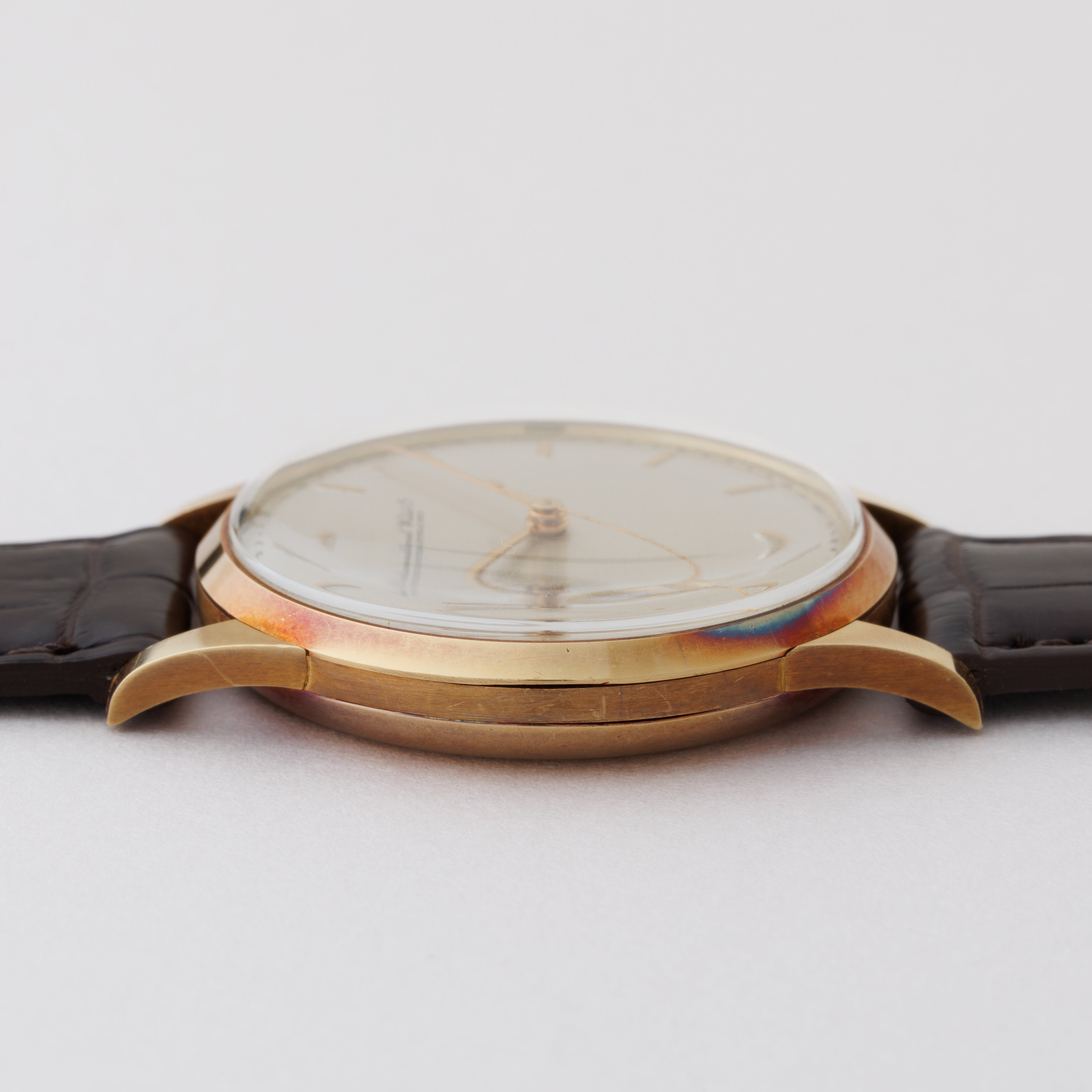 IWC ラウンドケース 1948年製 18金イエローゴールド 手巻き Cal.89 裏スケルトン加工 オリジナル裏蓋付き