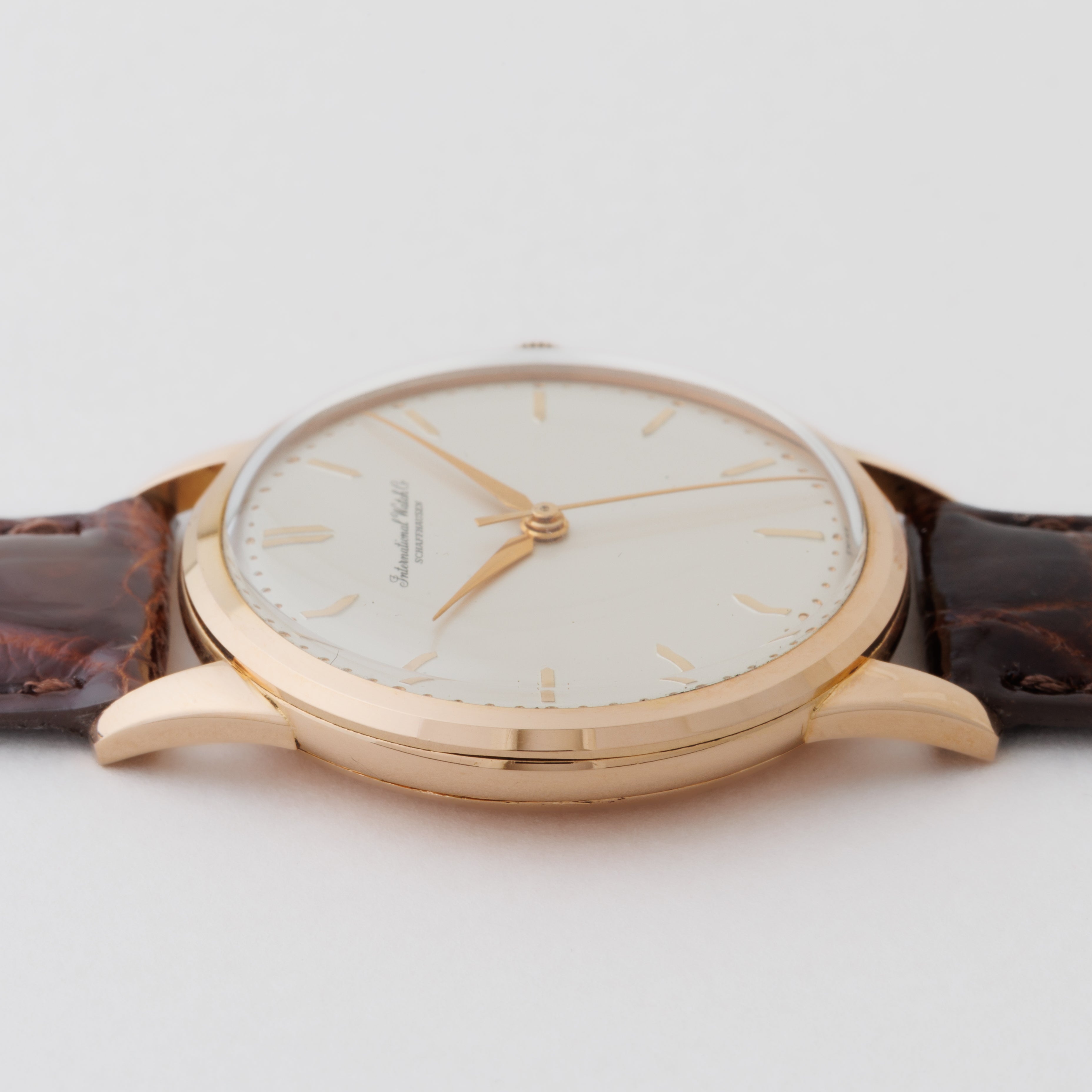 IWC 18金無垢ピンクゴールドラウンドケース  1963年製 手巻き Cal.89 Ref.604