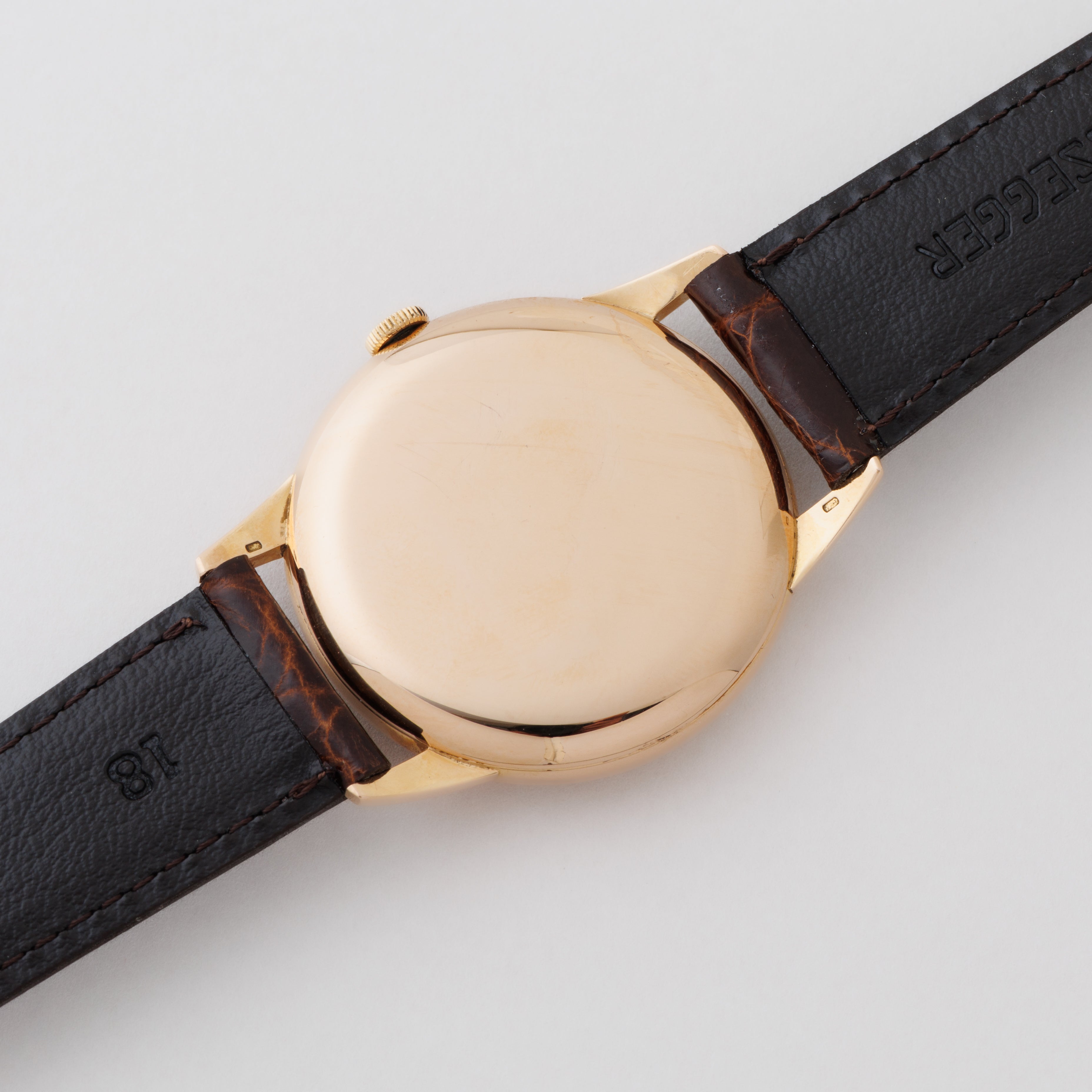 IWC 18金無垢ピンクゴールドラウンドケース  1963年製 手巻き Cal.89 Ref.604