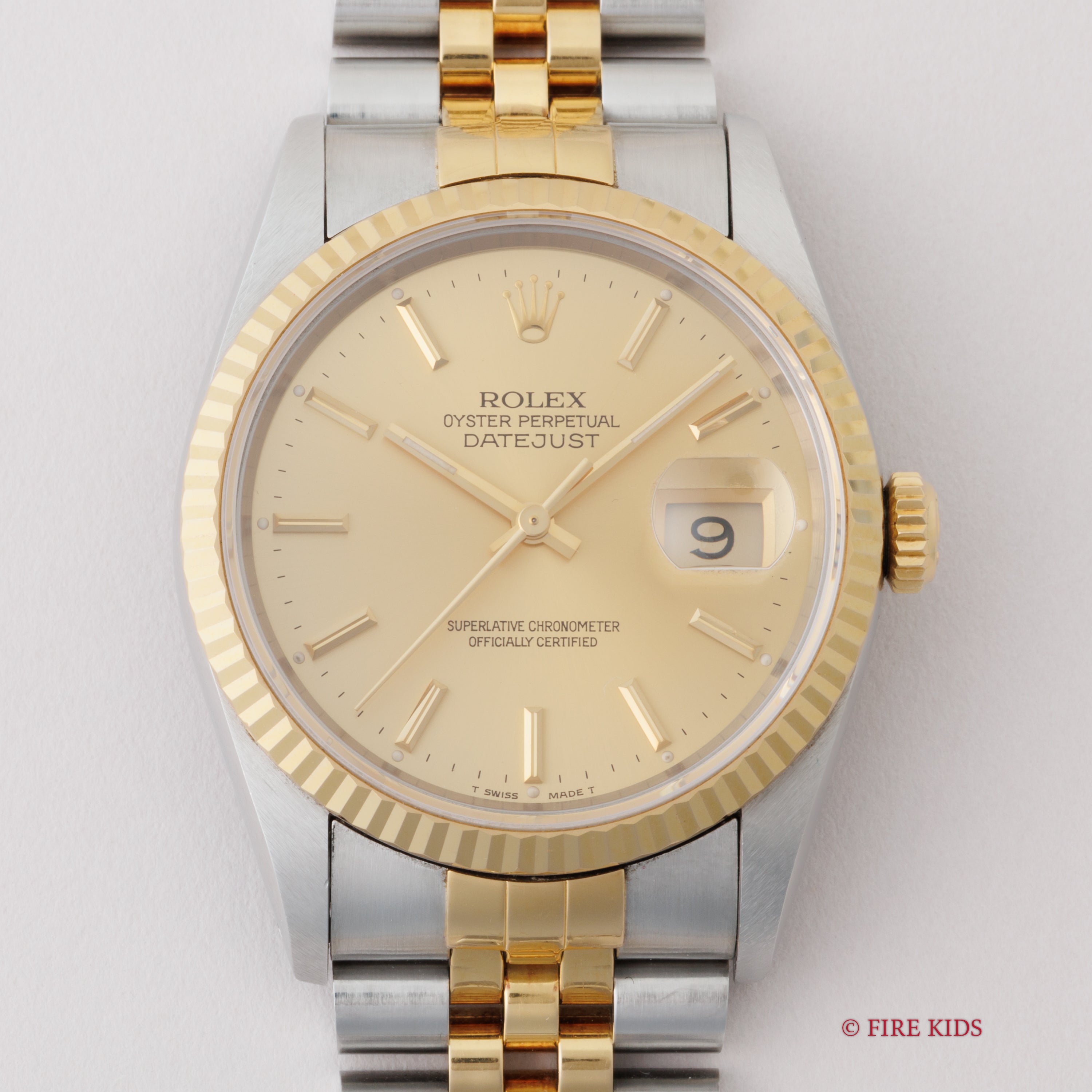 ロレックス デイトジャスト Ref.16233 シャンパンダイヤル 1993年製 純正ジュビリーコンビブレス