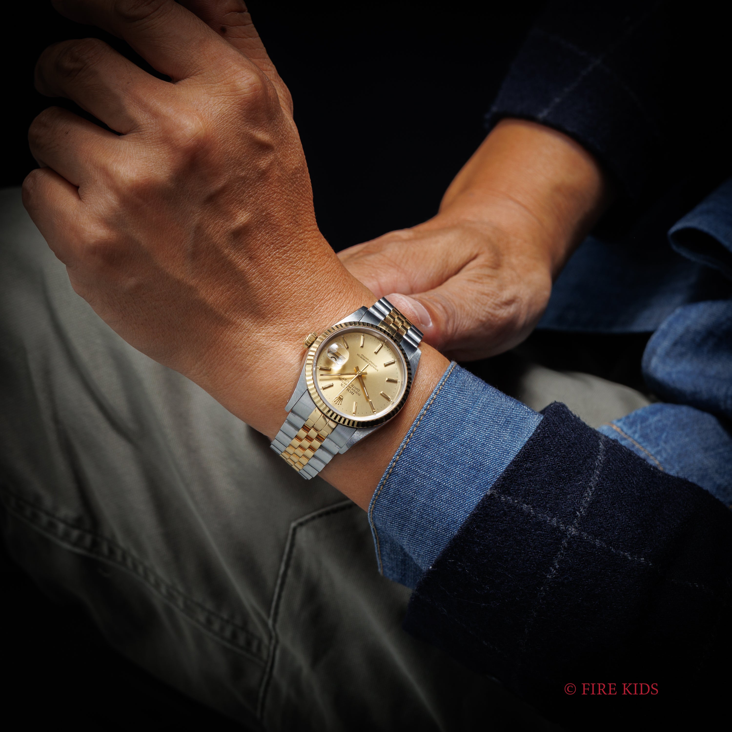 ロレックス デイトジャスト Ref.16233 シャンパンダイヤル 1993年製 純正ジュビリーコンビブレス