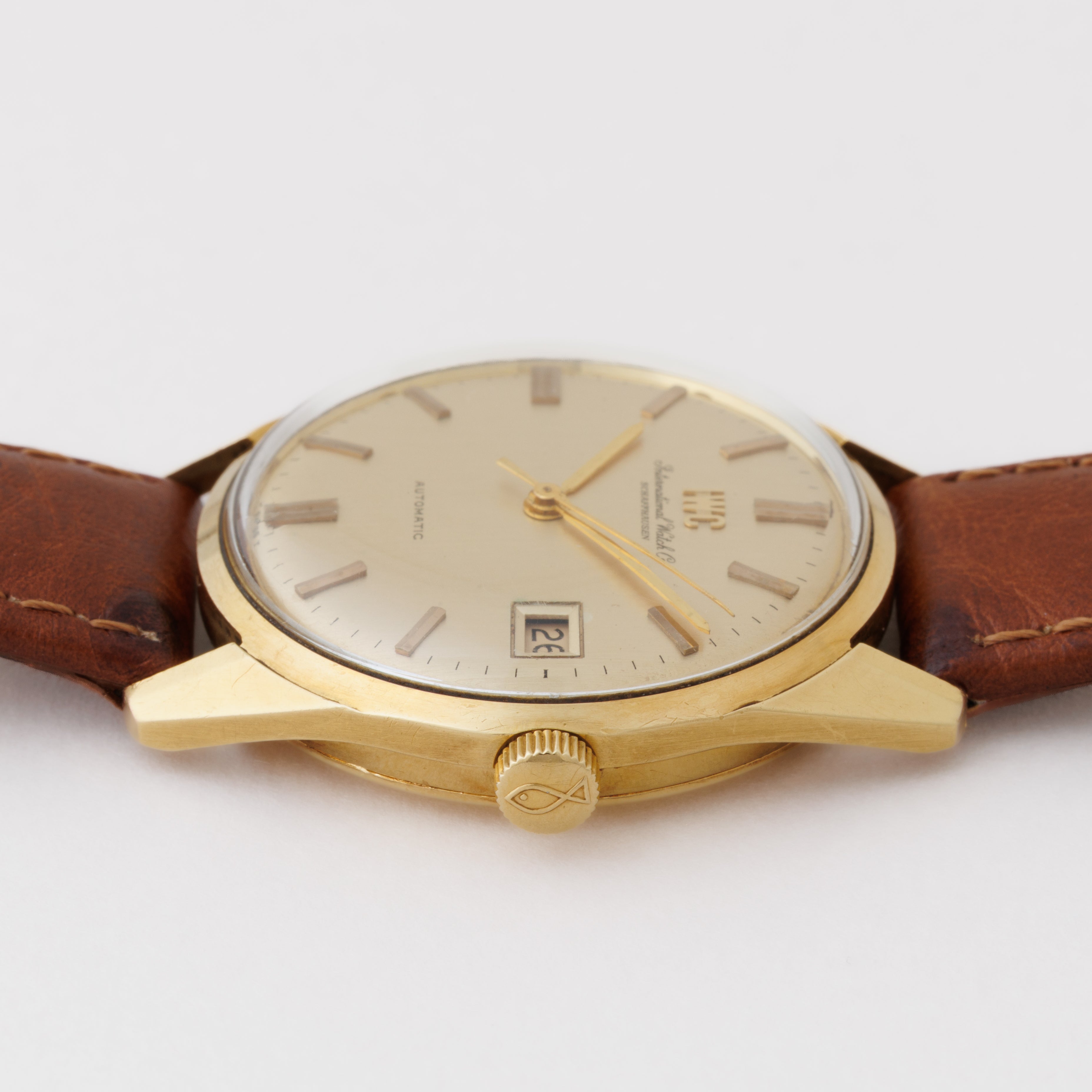 IWC 18金無垢ラウンドケース ペラトン式自動巻き 1969年製 Ref.810A Cal.8541