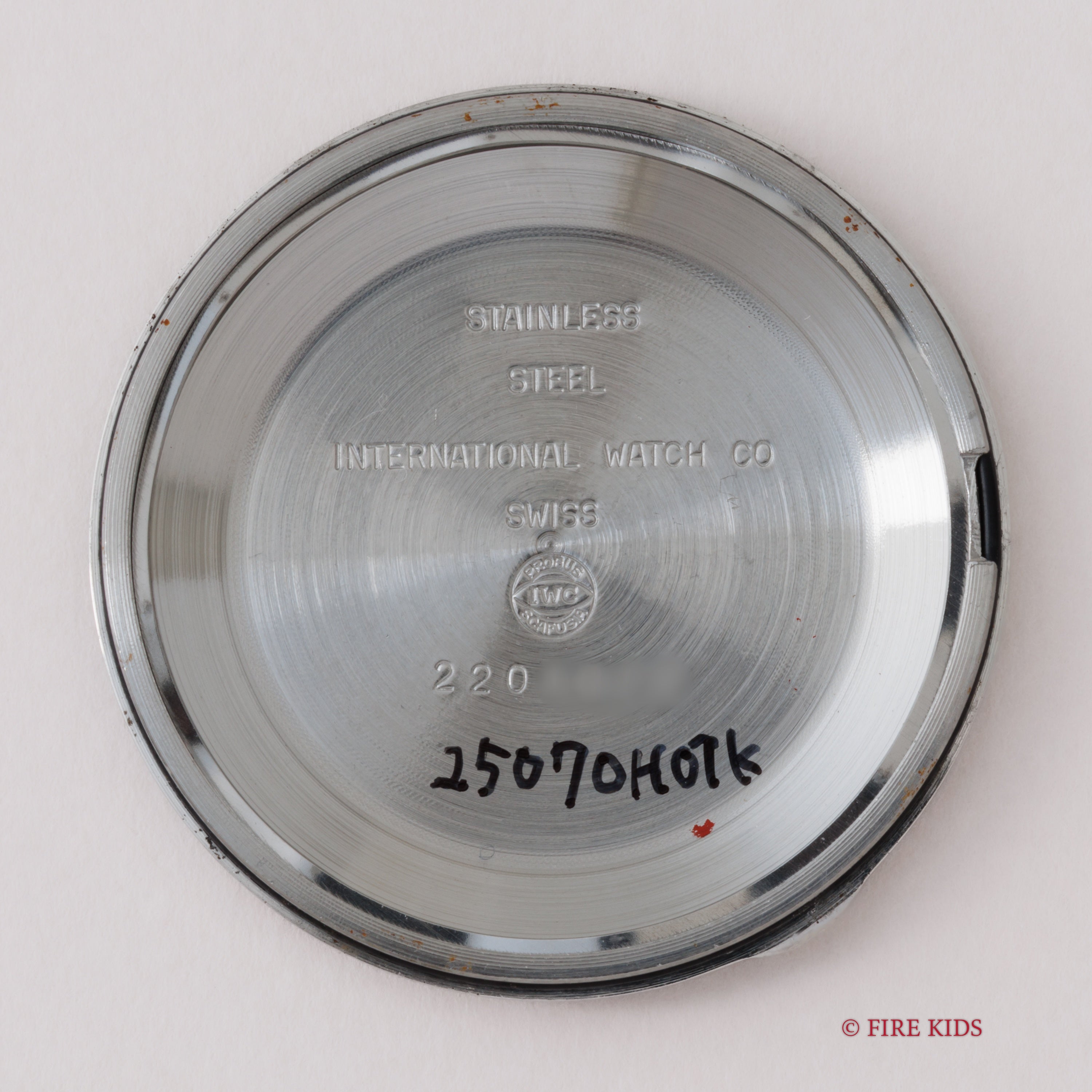 IWC	Cal.89搭載ラウンドケース ホワイトローマンダイヤル 1978年製 手巻 お魚リューズ