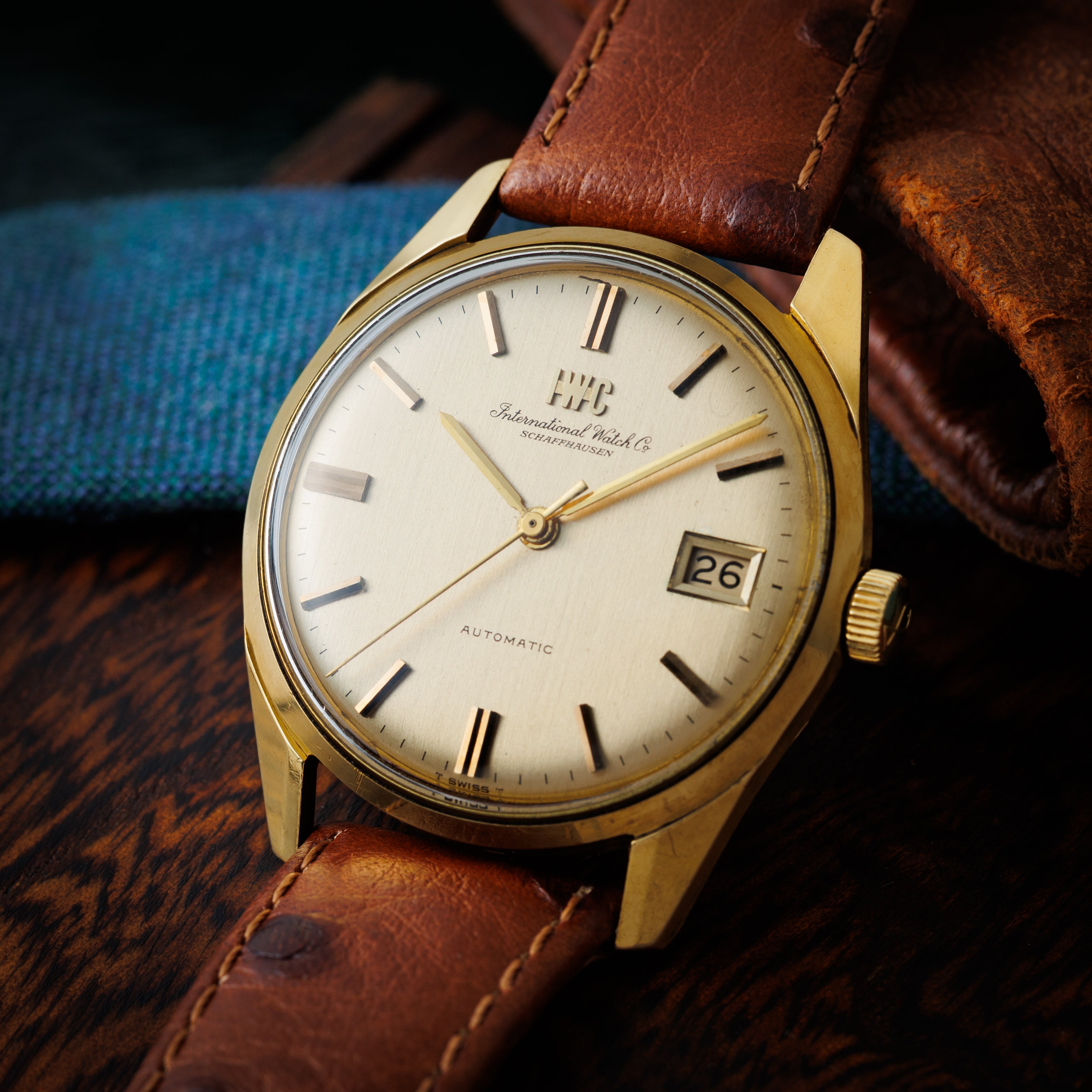 IWC 18金無垢ラウンドケース ペラトン式自動巻き 1969年製 Ref.810A Cal.8541