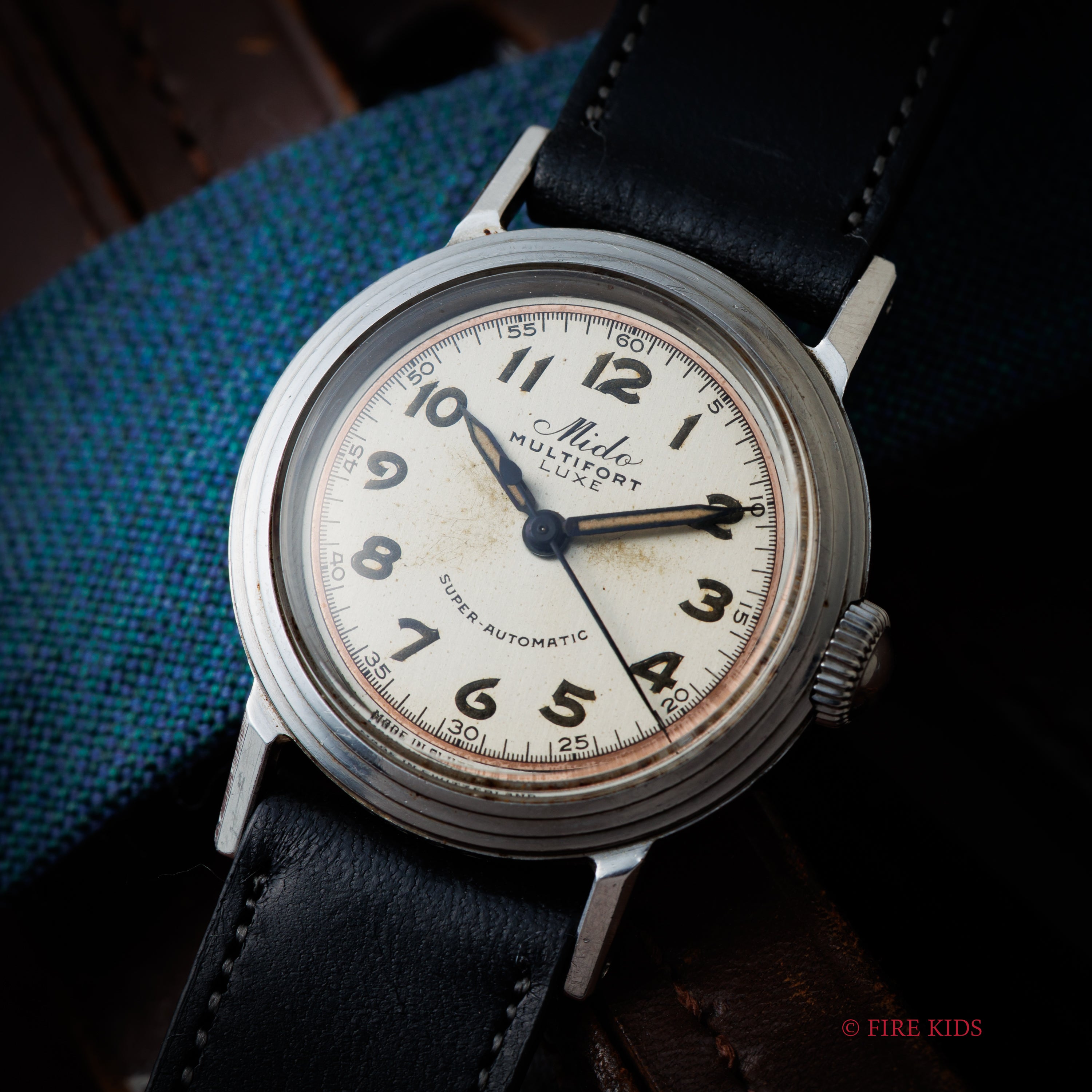 ミドー マルチフォート バンパーオートマチック ステップベゼル 1940年代後半製 Cal.817