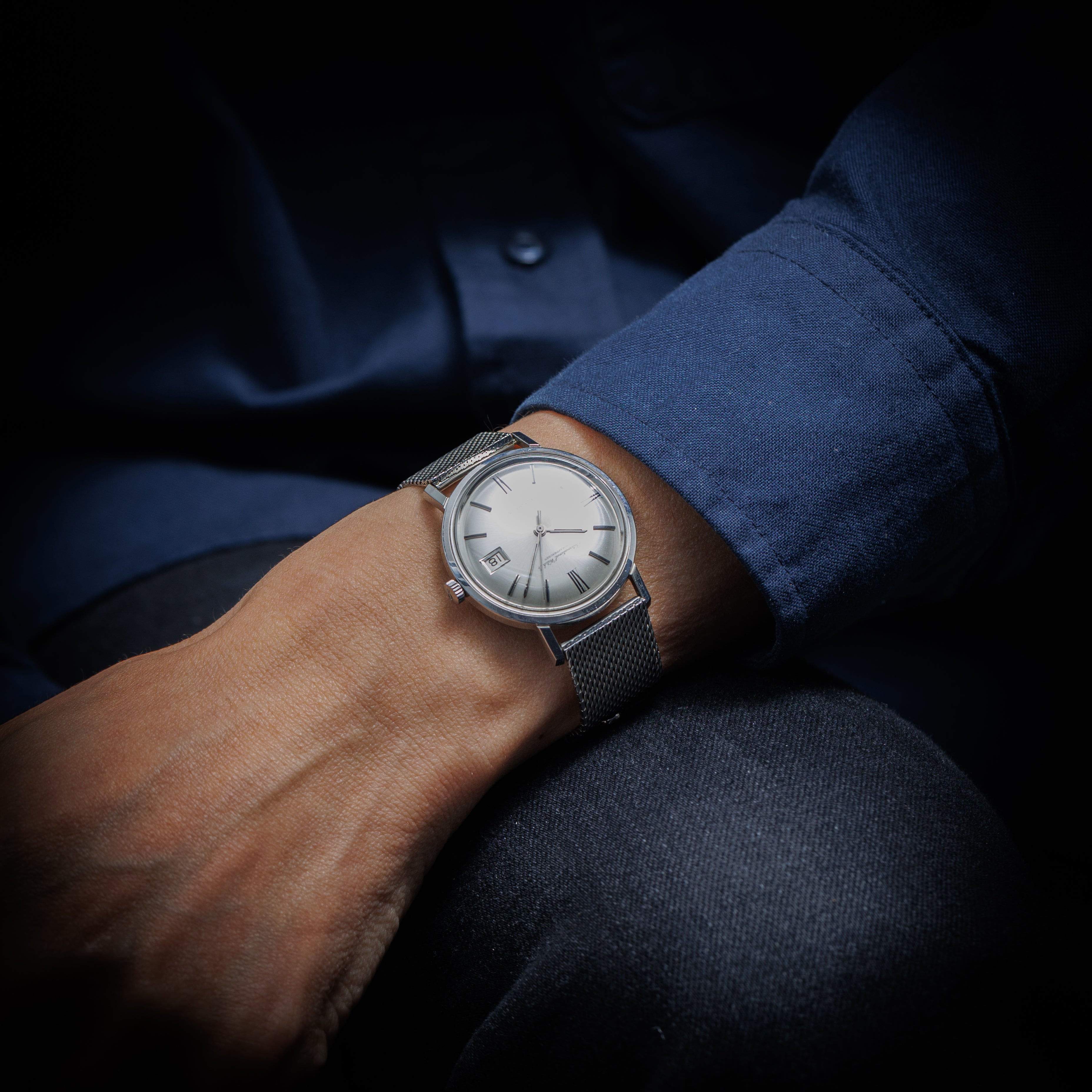 IWC ラウンドケース 1964年製 Ref.808A  純正メッシュブレス ペラトン式自動巻き Cal.8541