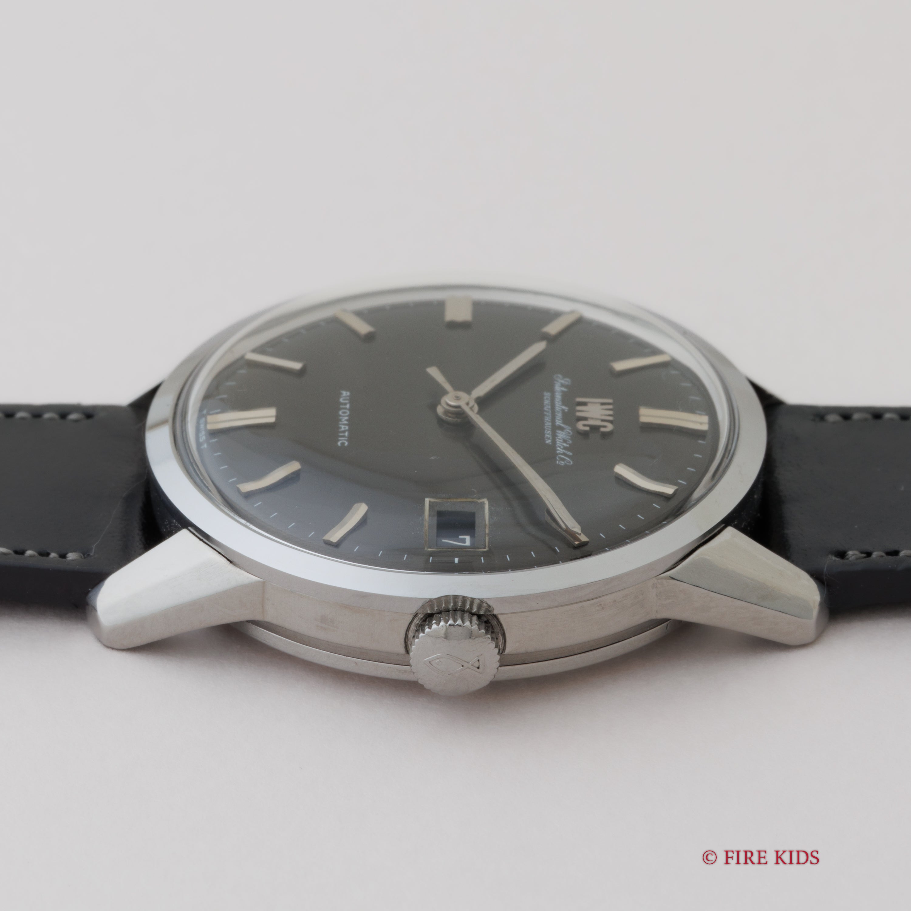 IWC ラウンドケース オートマチック 1970年製 Ref.R810AD ダークグレーダイヤル