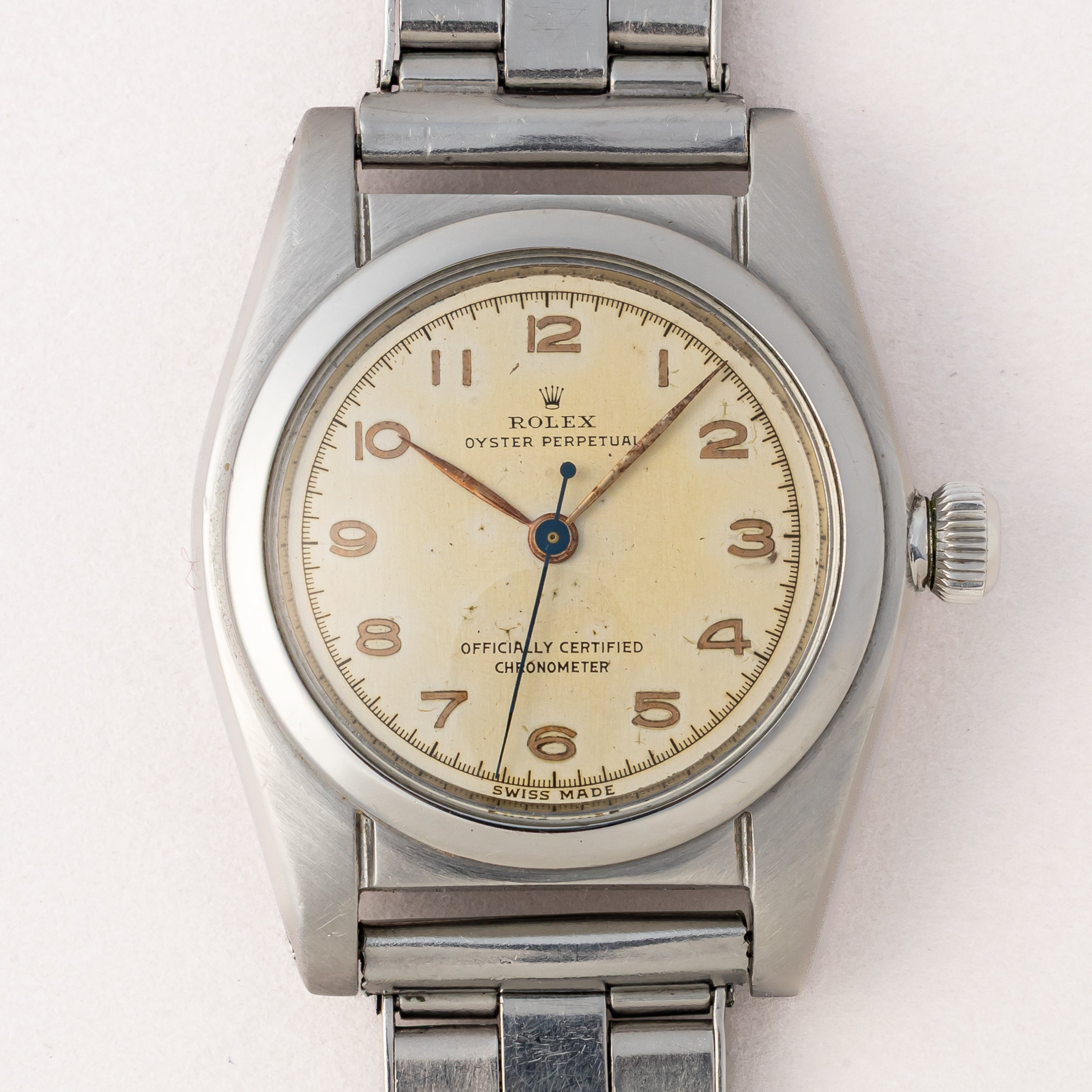 ロレックス バブルバック アラビアダイヤル 1946年製 Ref.2940  CLEWCOブレス