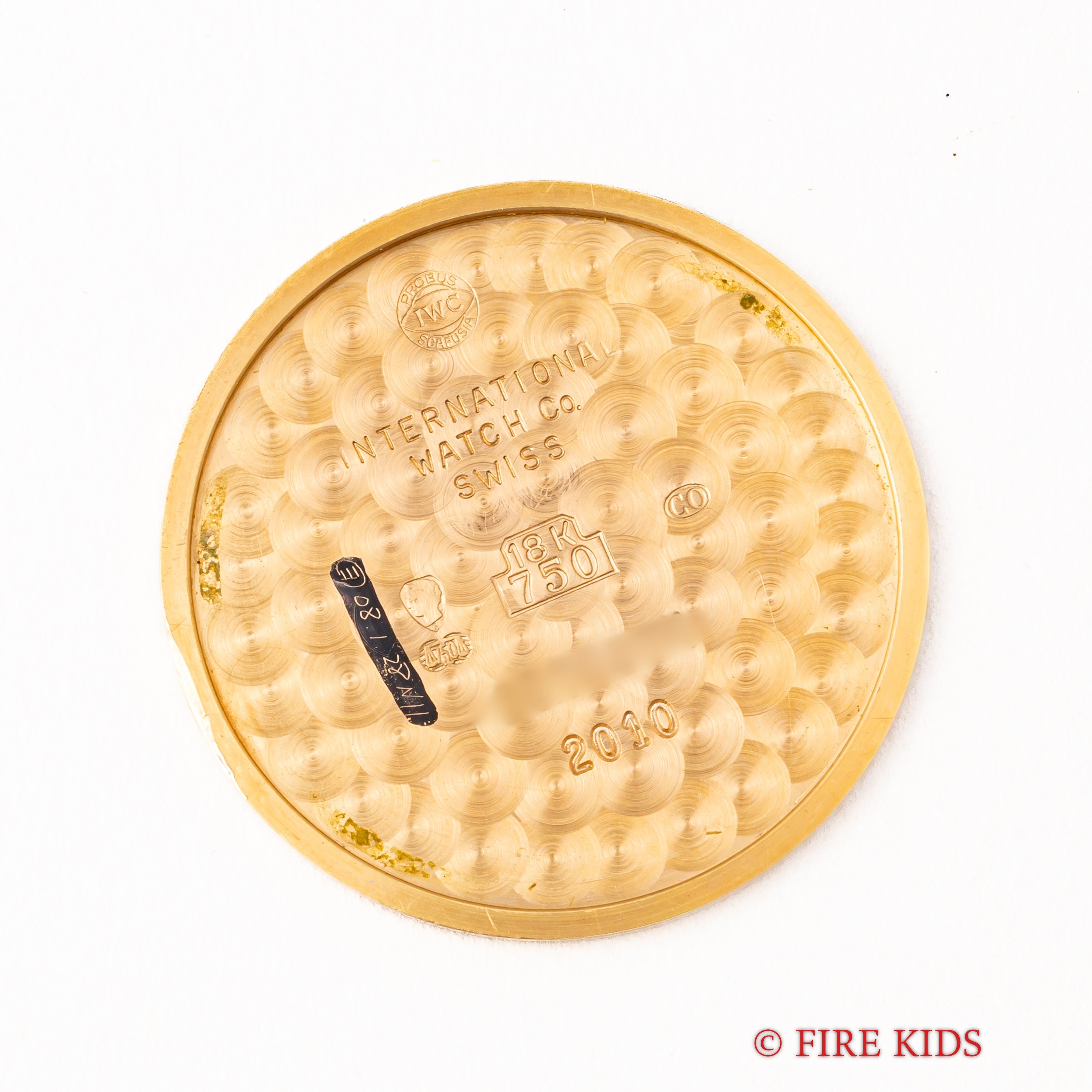 IWC 18金無垢ラウンドケース Ref.2010 1994年製 手巻き Cal.1852ホワイトローマンダイヤル ギャラ付き