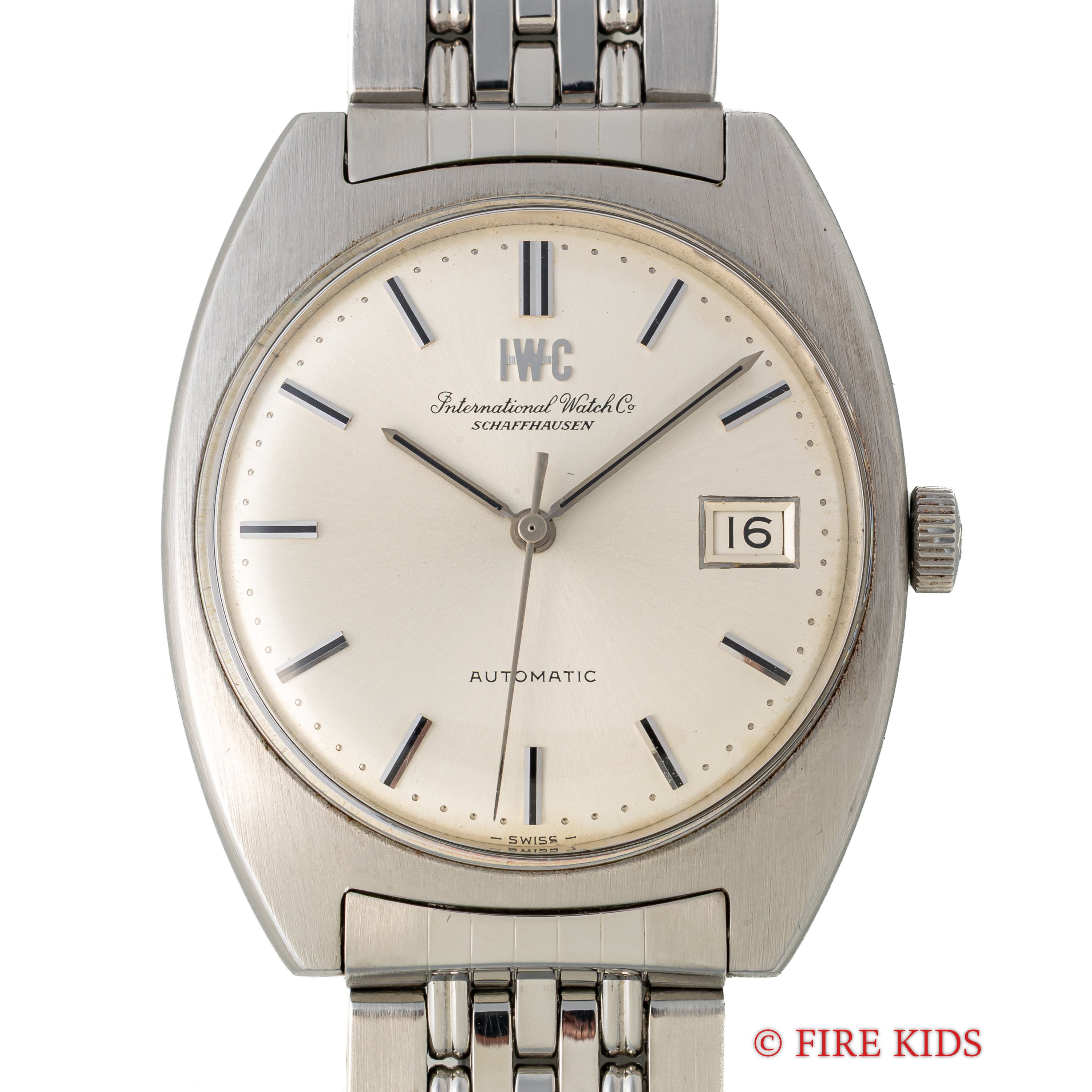 IWC 1975年製 トノーケース ペラトン式自動巻 Cal.8541B 純正ゲイフレアーブレス