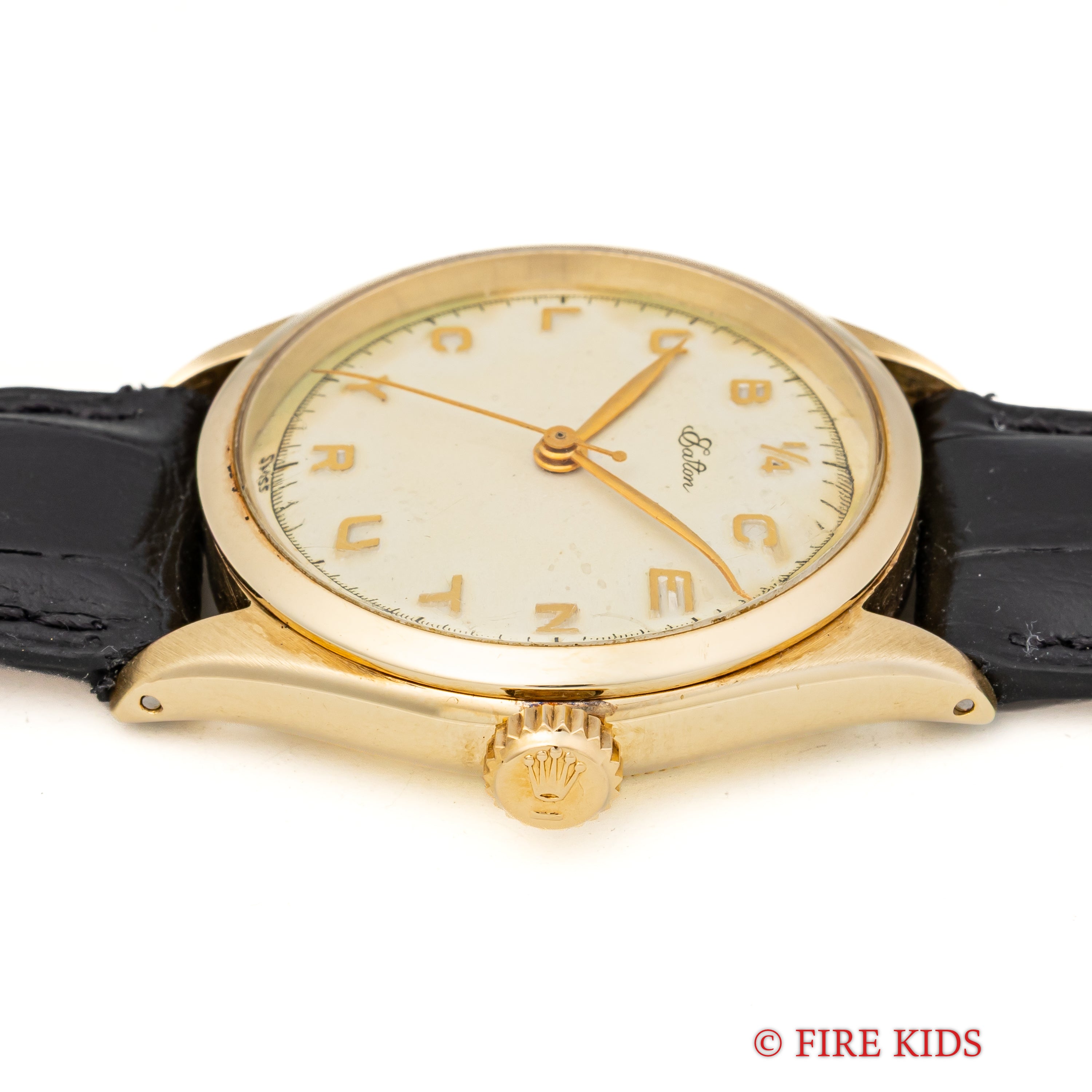 ロレックス 14金無垢クォーターセンチュリー 1953年製 イートン25周年勤続記念